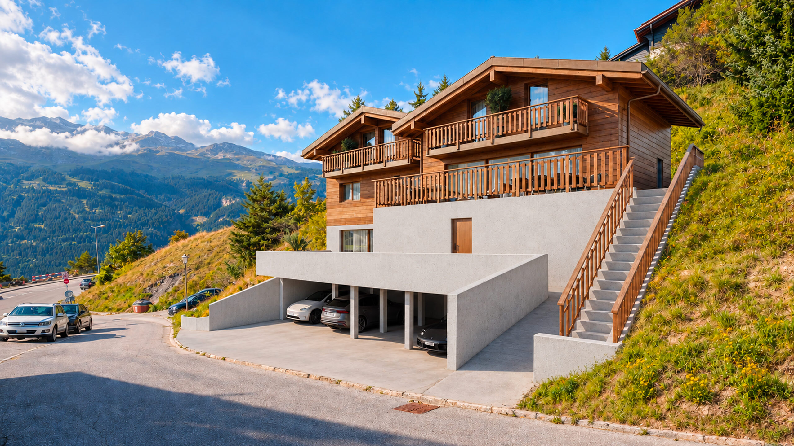Vista esterna dei 2 chalet