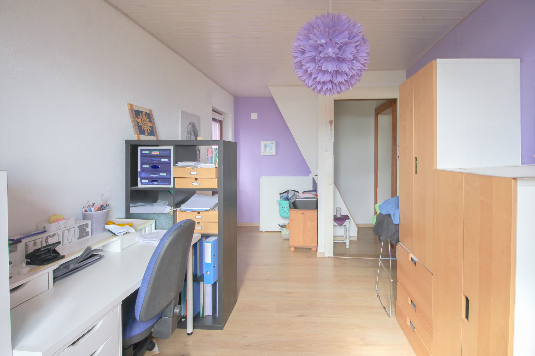 Appt de 5.5 pces - chambre no 2 avec accès à l'extérieur