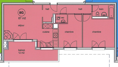 Plan de l'appartement 