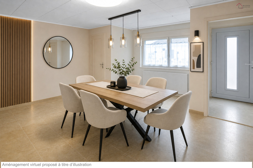 Salle-à-manger avec aménagement virtuel Salle-à-manger avec aménagement virtuel