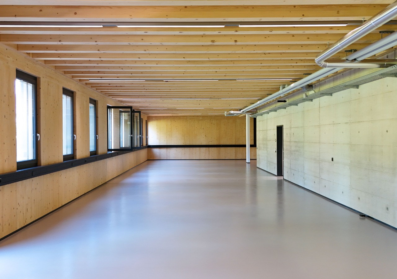 Ateliers modulables, zone industrielle CAPP, Châtel-St-Denis Création des villas familiales 51/2 pièces. Espaces extérieurs privatisés, garage individuel pour deux voitures.