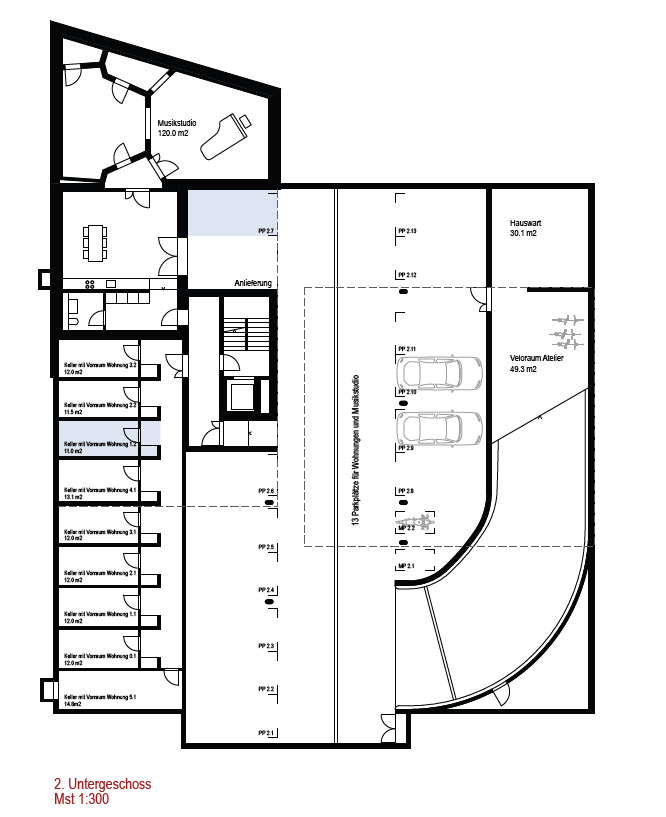 Grundriss UG_Parkplatz_Keller Grundriss UG_Parkplatz_Keller