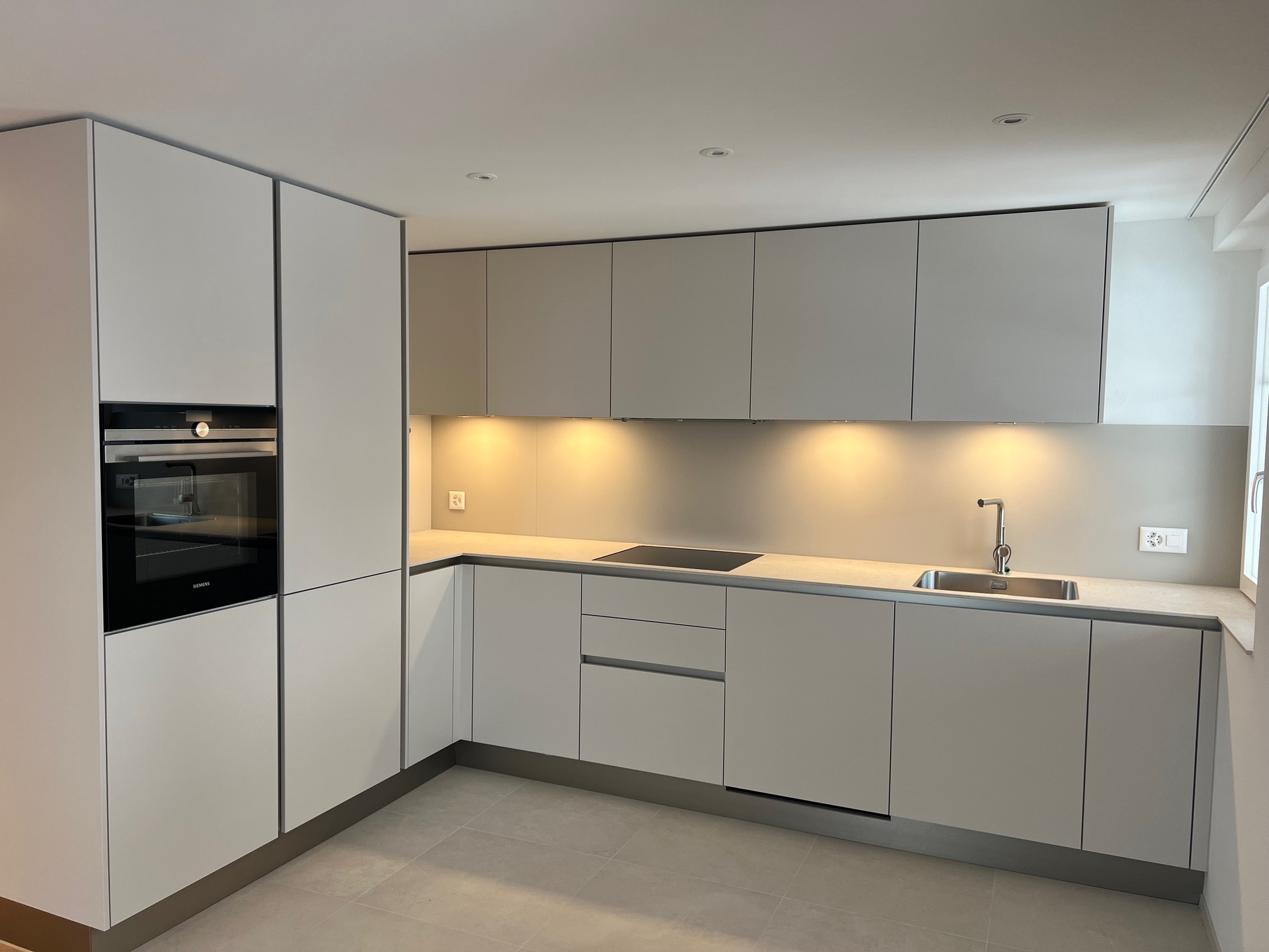 Die moderne, elegante Küche