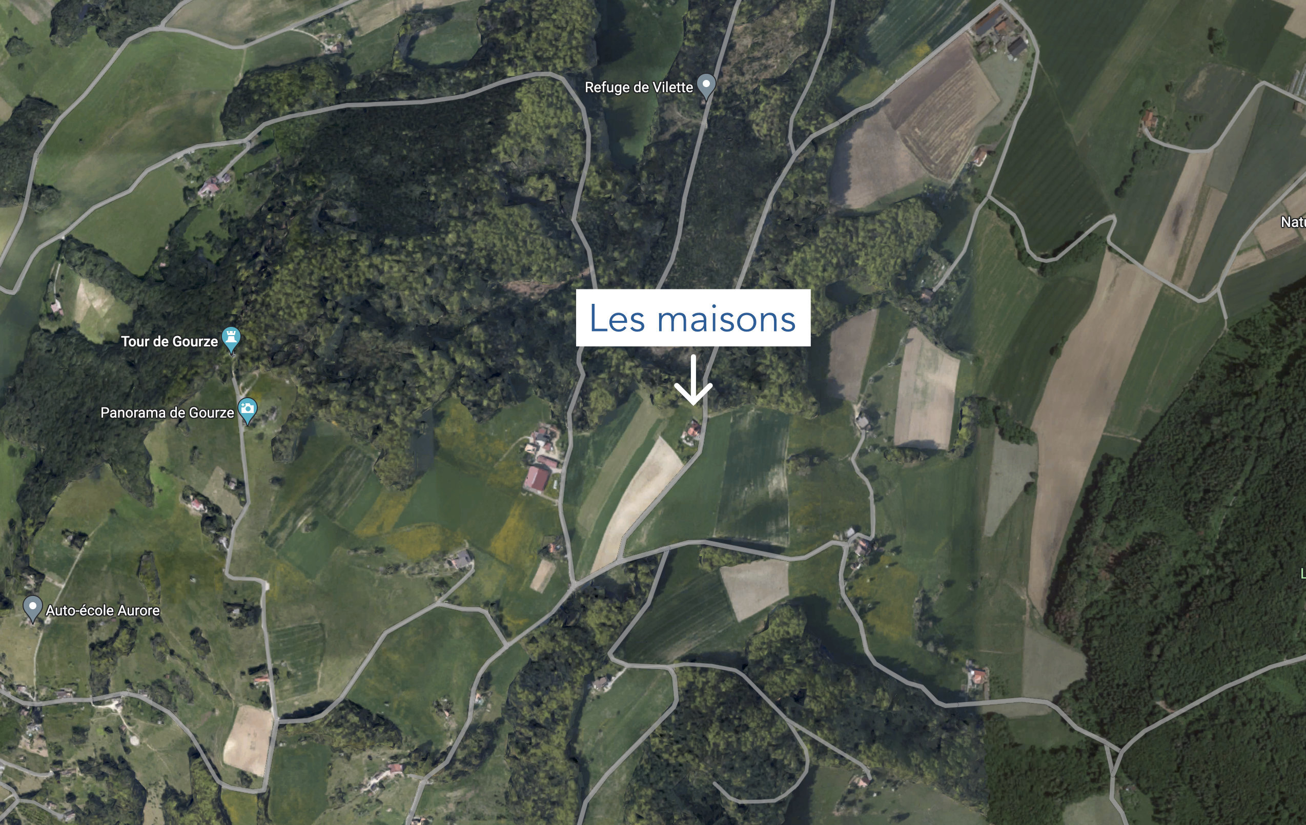 Projet immobilier à Villarimboud avec 2 maisons Domespace à vendre : plan de situation.