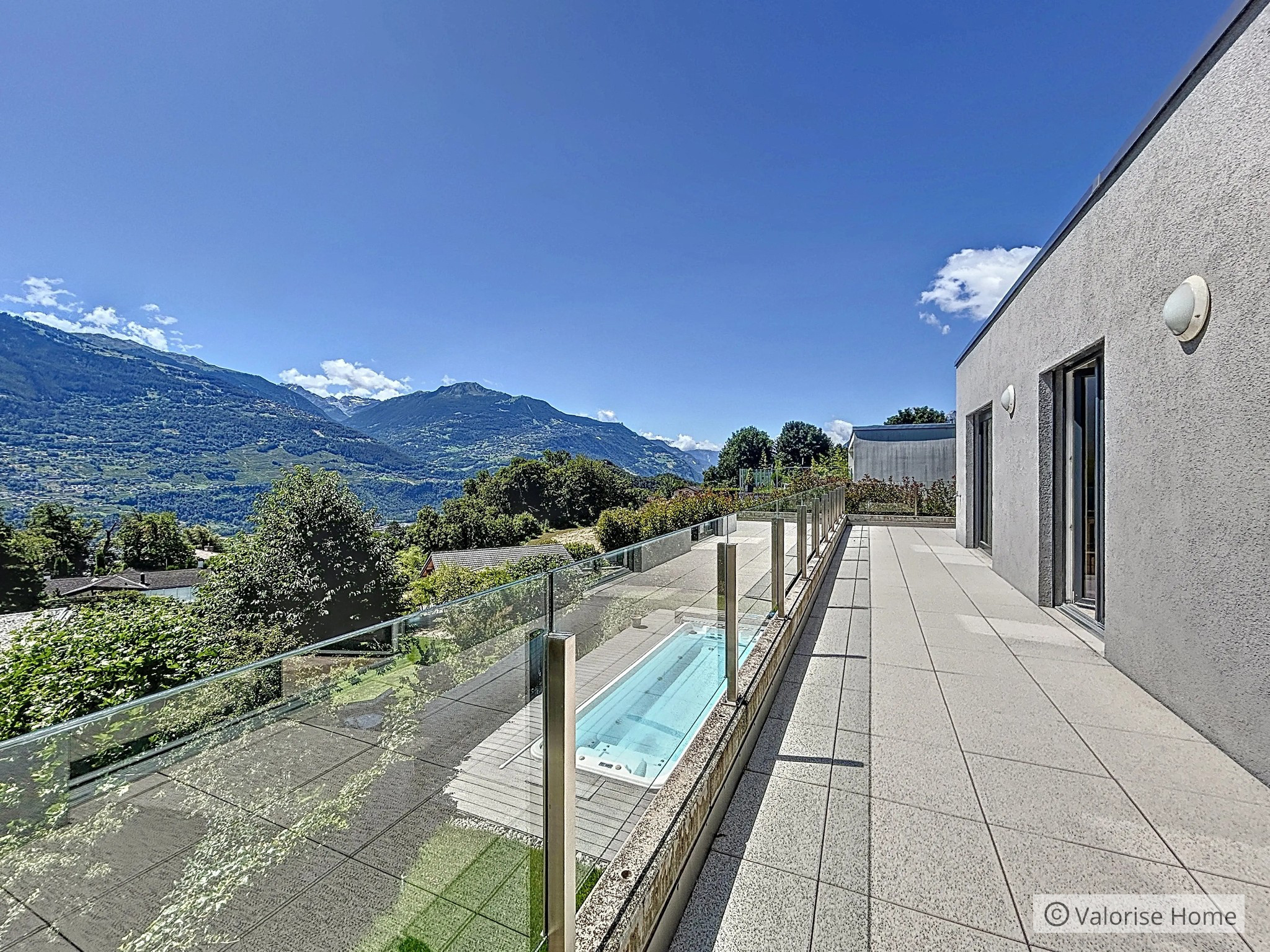 Balcon et panorama sud ouest