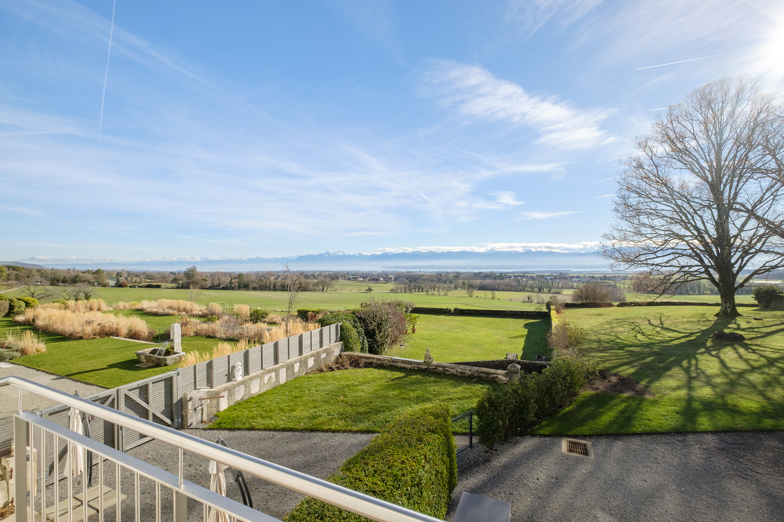 Vue dégagée du balcon