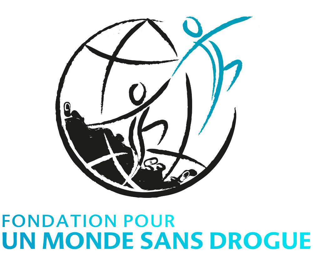 Logo de la Fondation pour un monde sans drogue.
