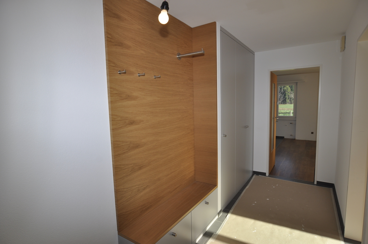moderne Garderobe mit Einbauschränken