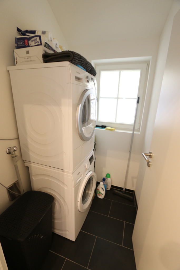 Dachwohnung; eigener Waschturm im Reduit