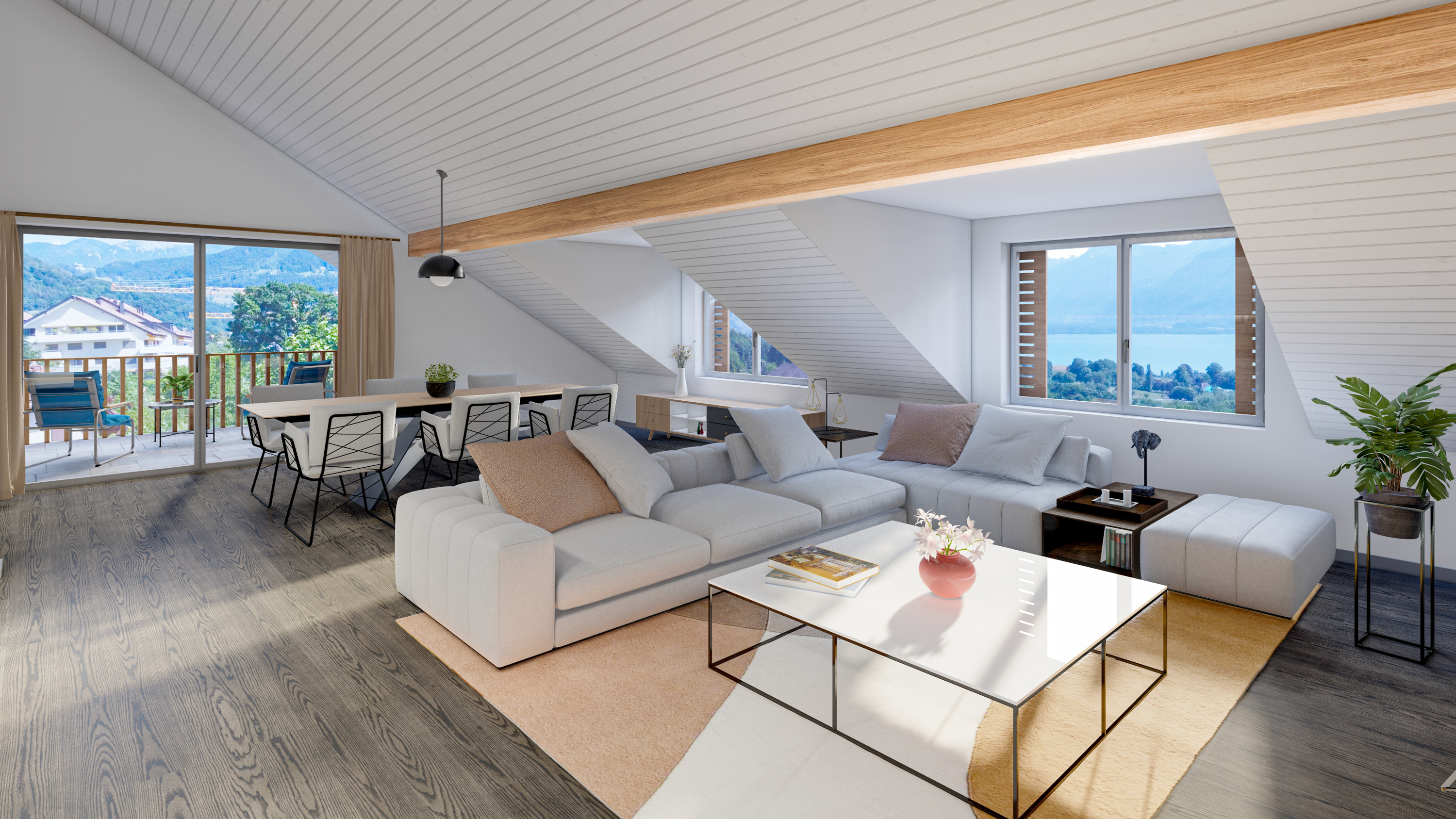 Appartement neuf à vendre à St-Légier : un attique.