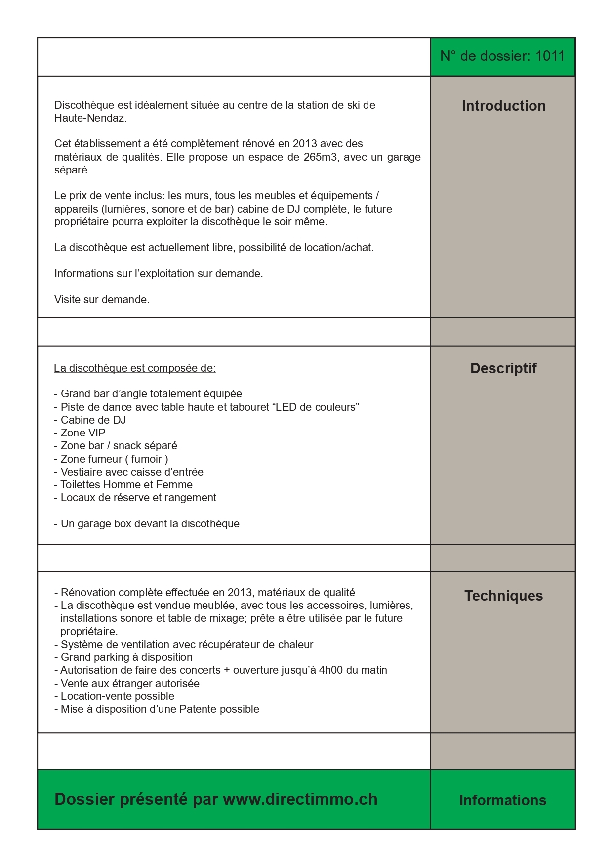 Descriptif Descriptif