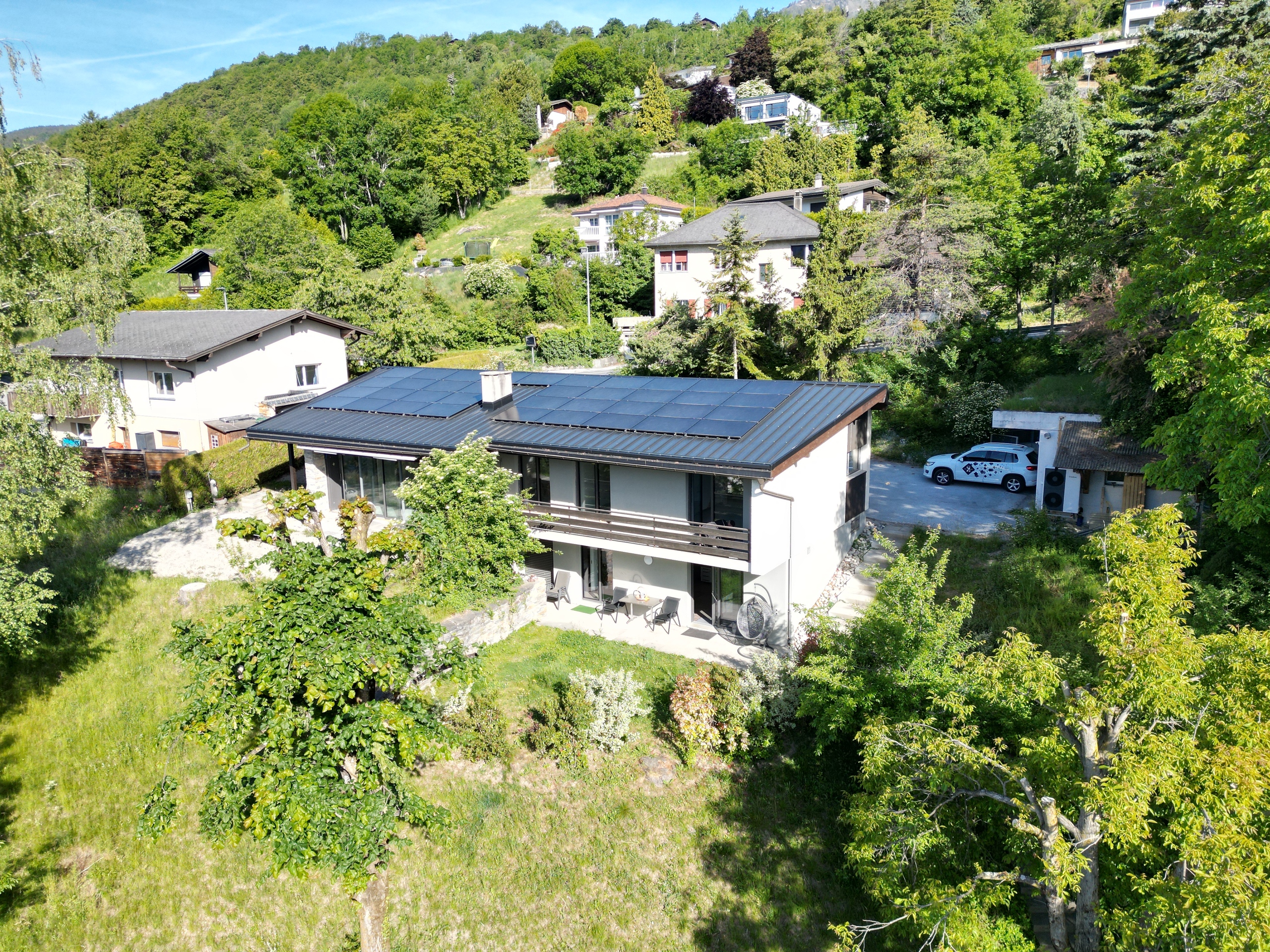 Vue extérieure de la villa Vue extérieure de la villa