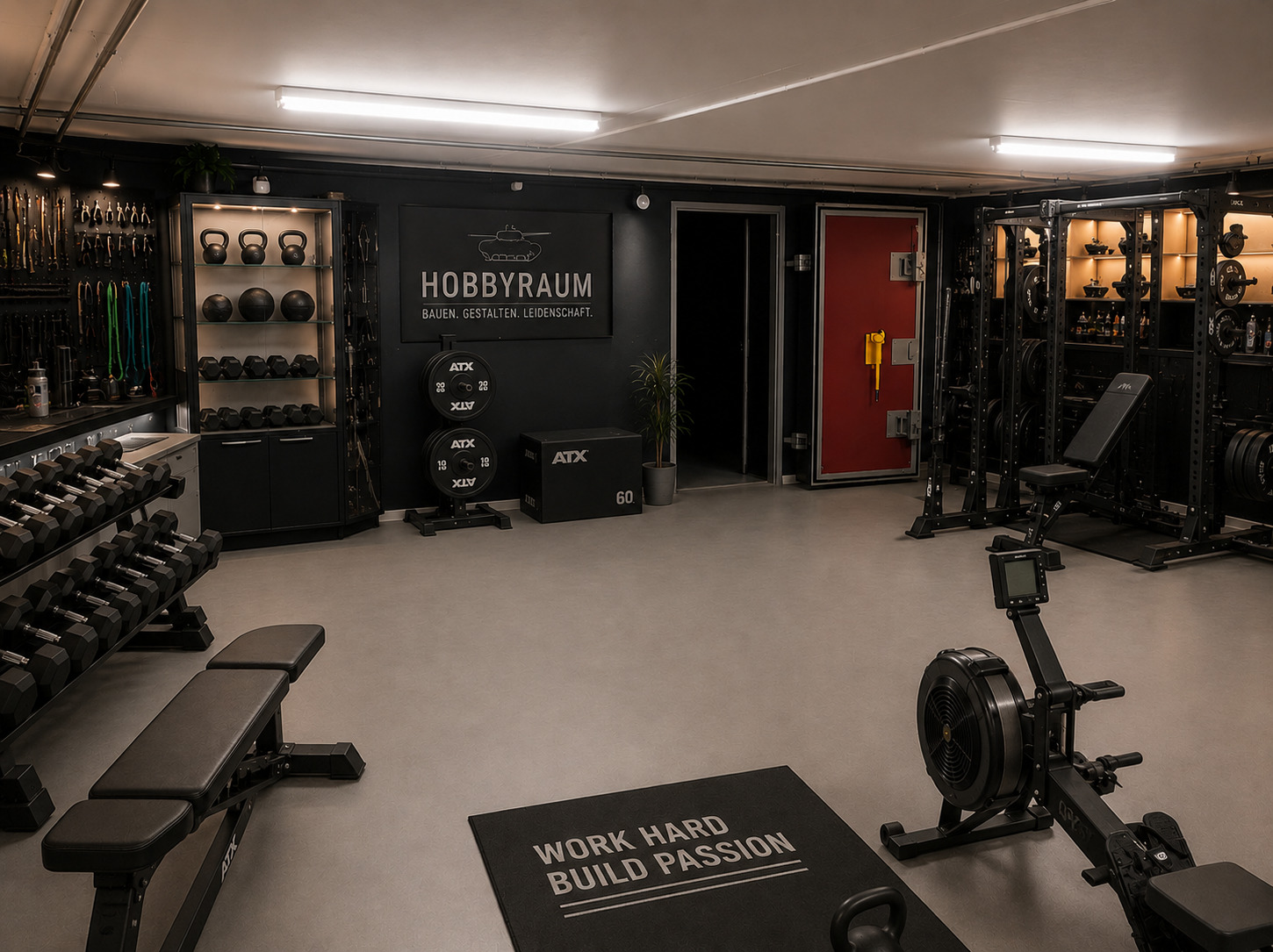 Fitnessraum Raum 1 Visualisierung Fitnessraum Raum 1 Visualisierung