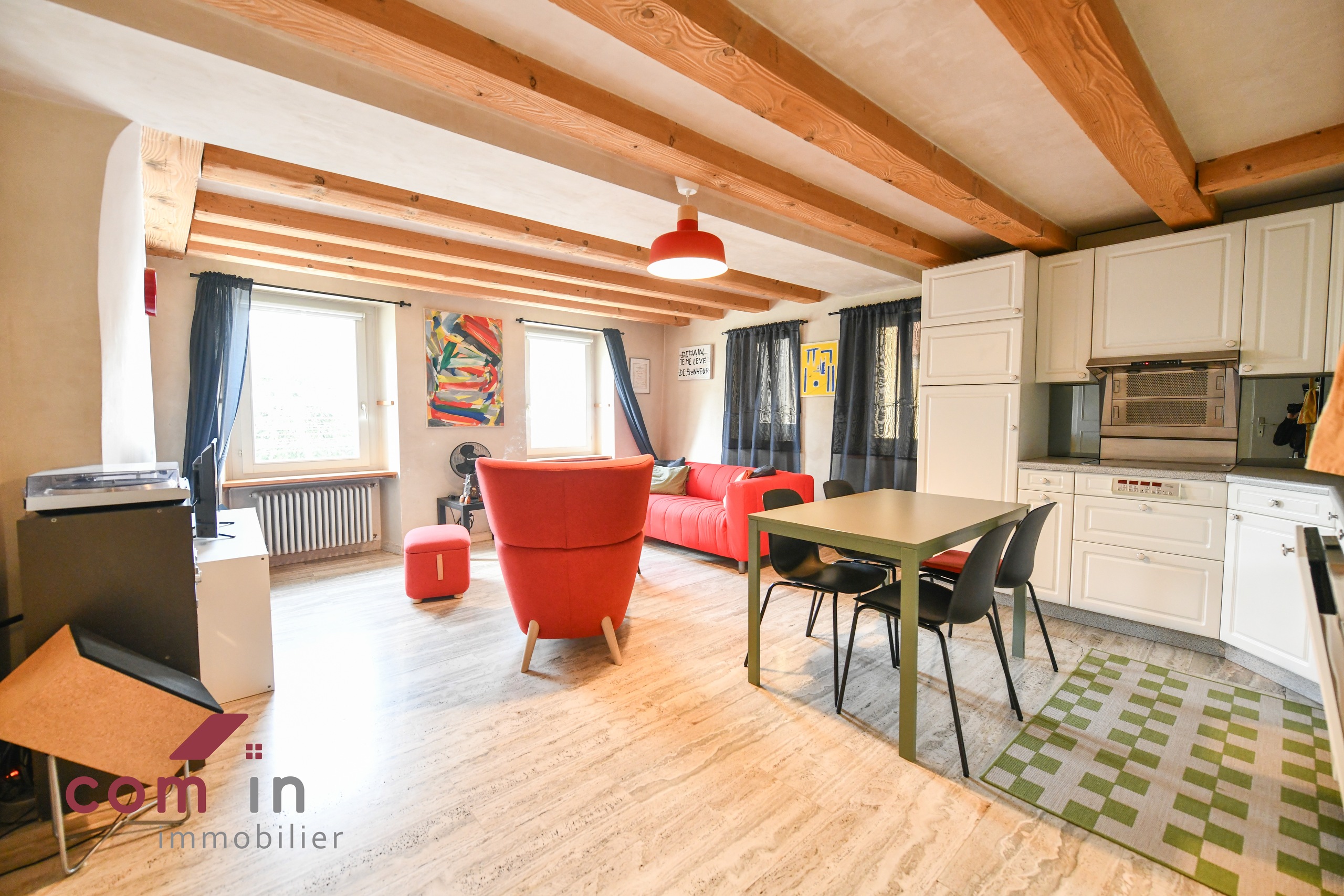 L'appartement de 3 pièces de 60 m2