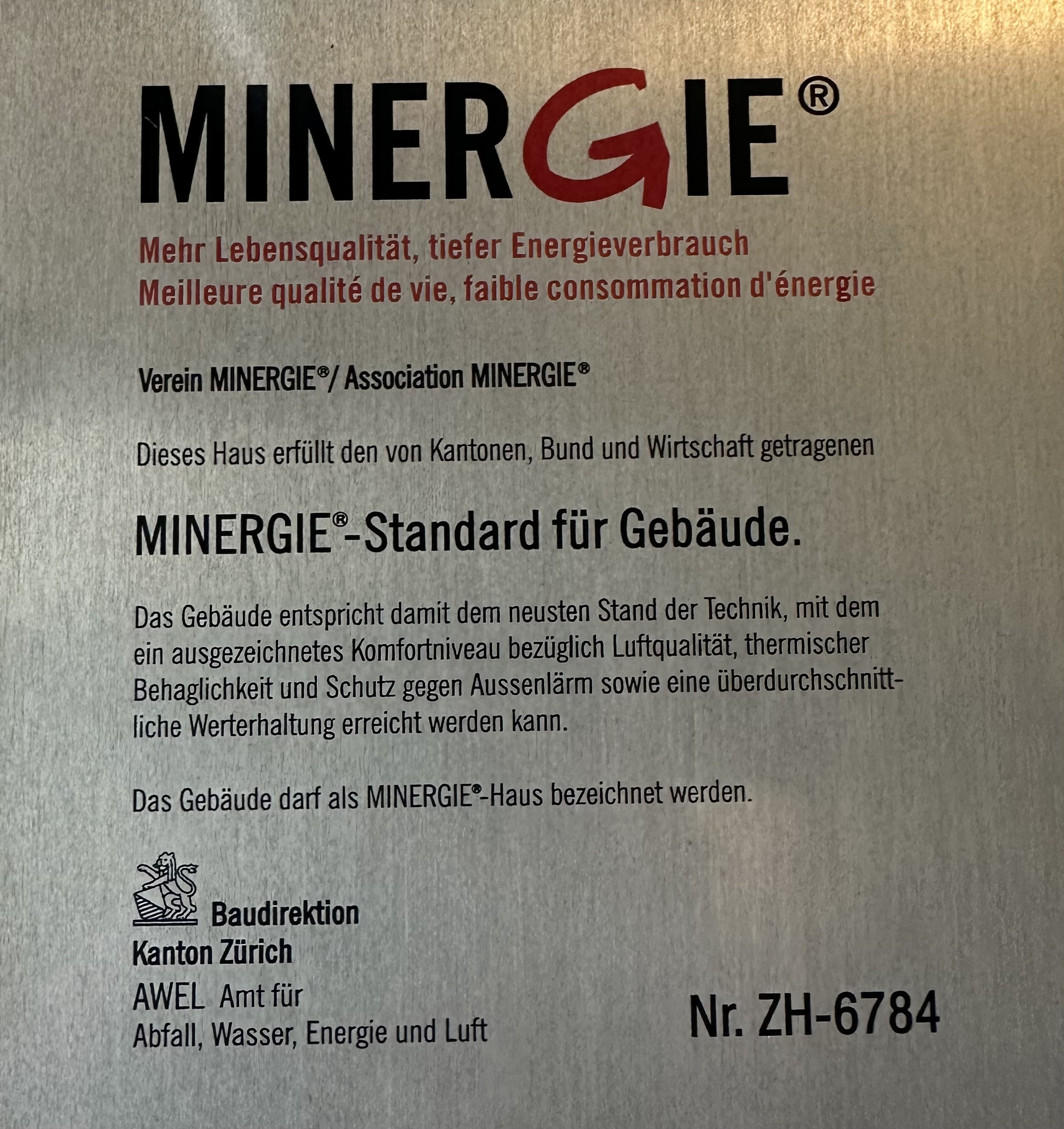 Minergie Minergie