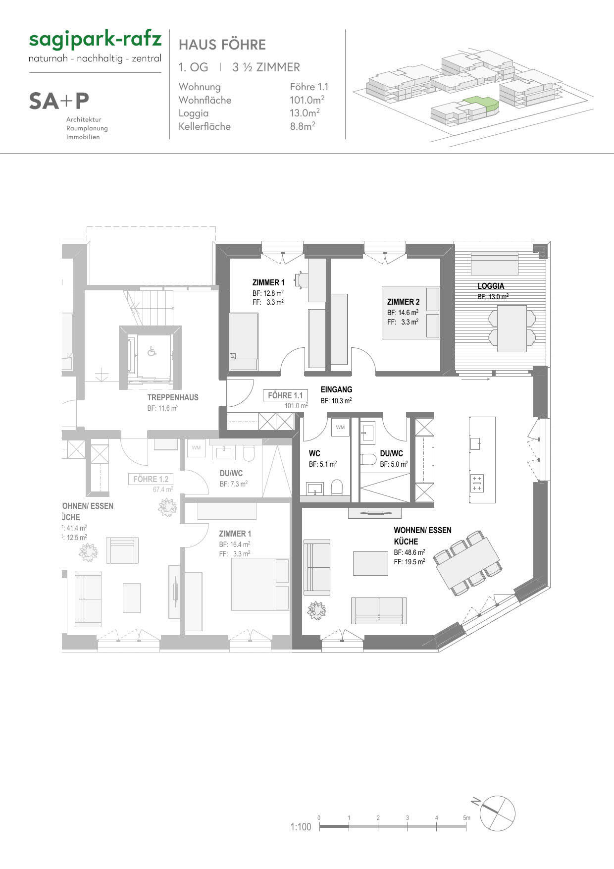 3.5-Zi. Obergeschoss