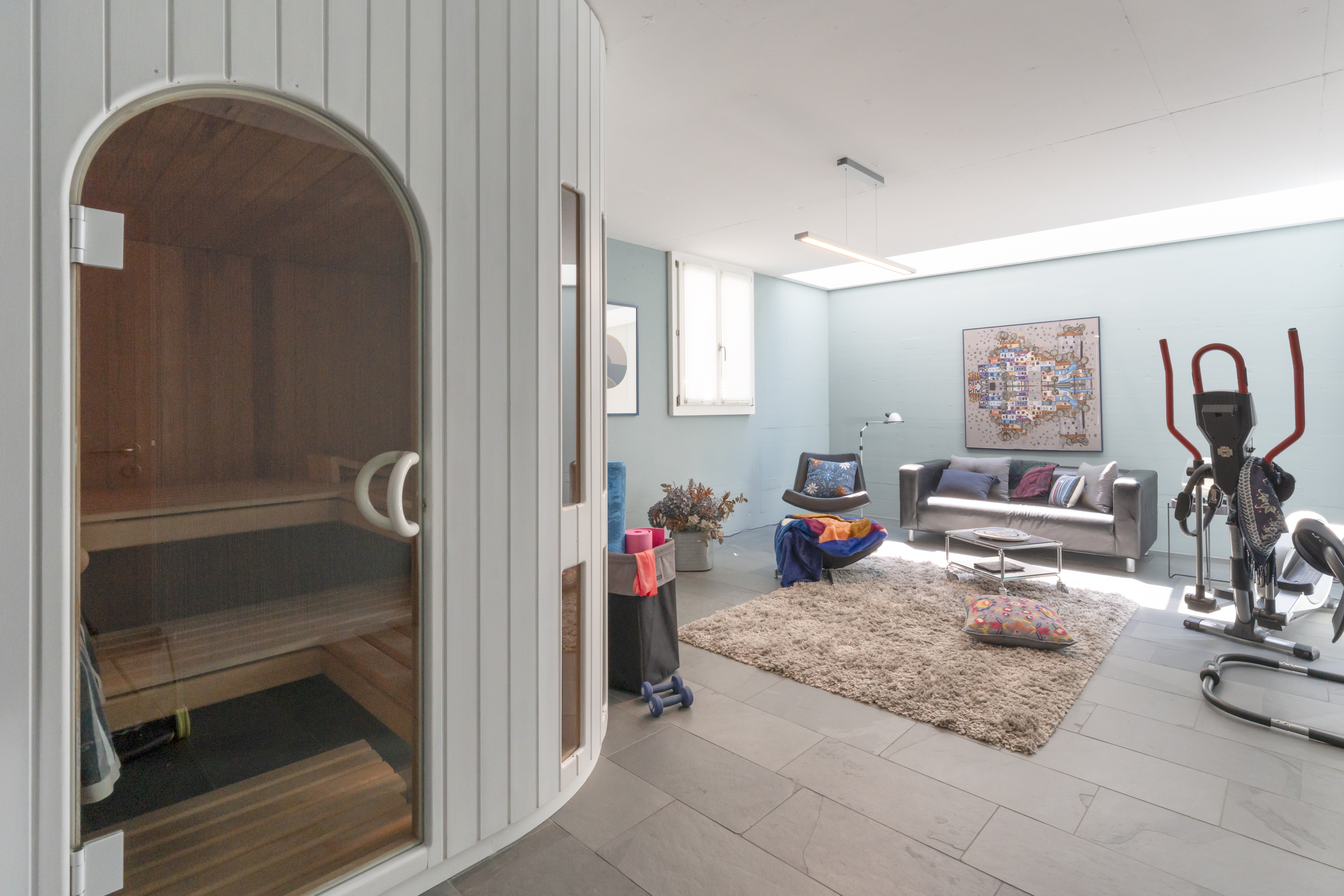 UG, Zimmer 6 mit eingebauter Sauna