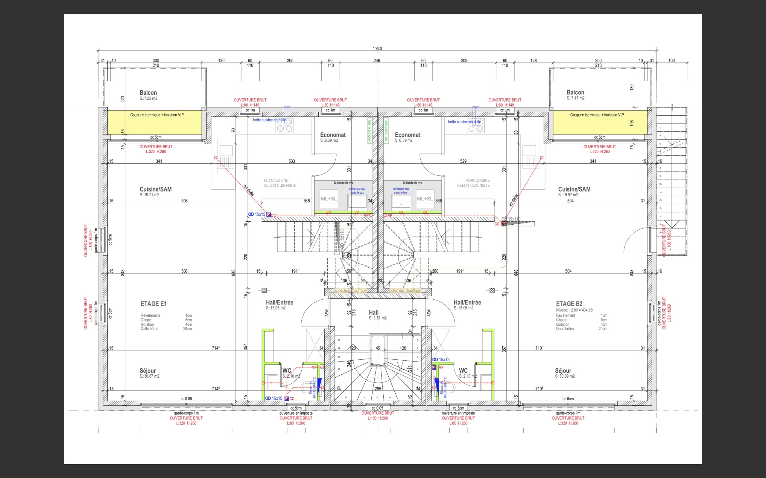 Plan du 1er étage  Plan du 1er étage