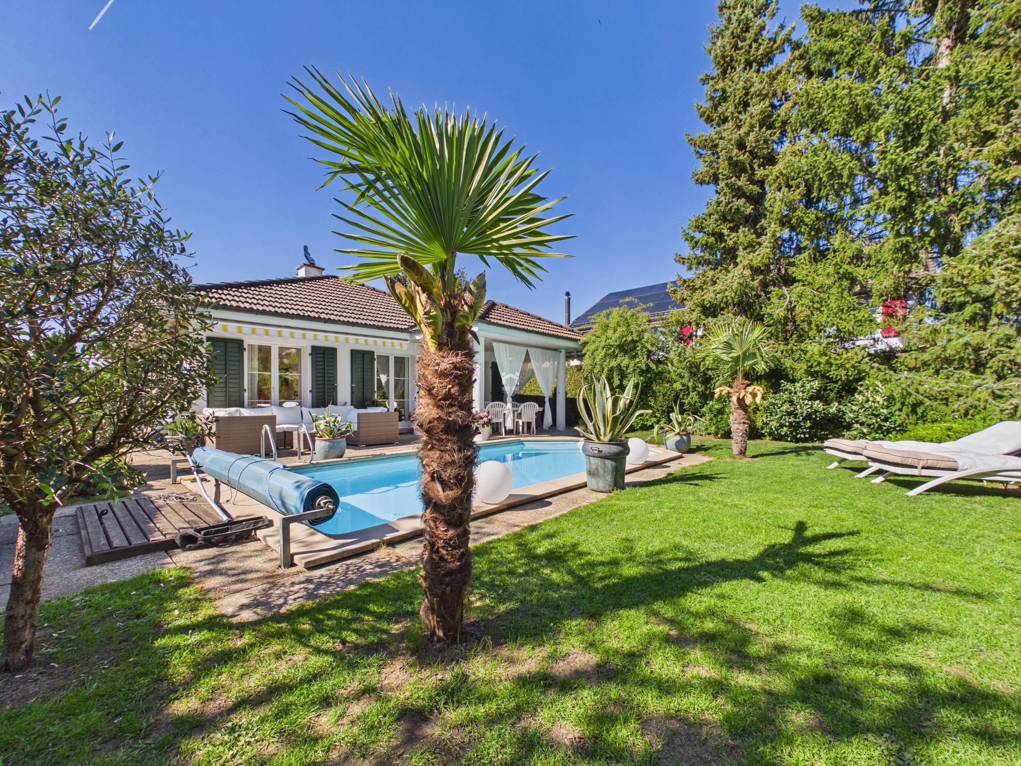 Gartenansicht mit Pool