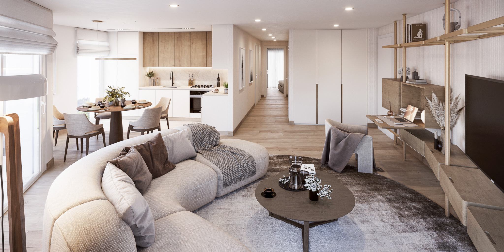 Exemple d'agencement intérieur (image de synthèse)