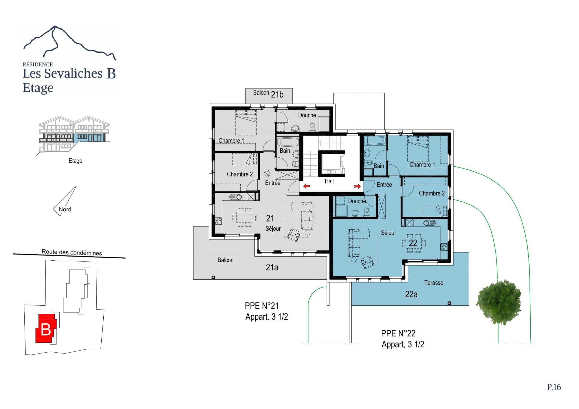 Plan étage - B Plan étage - B
