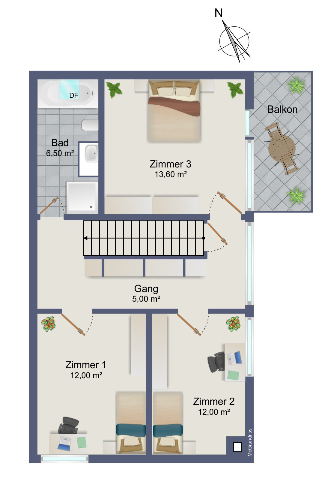 Grundriss Obergeschoss