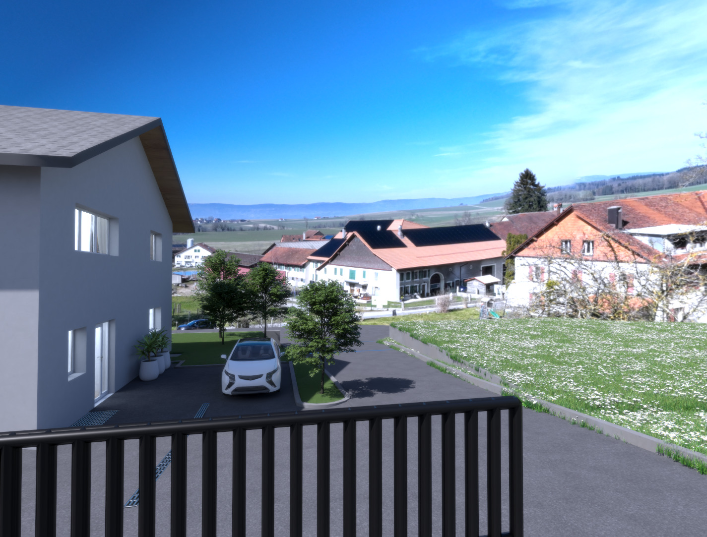 Place de parc extérieure