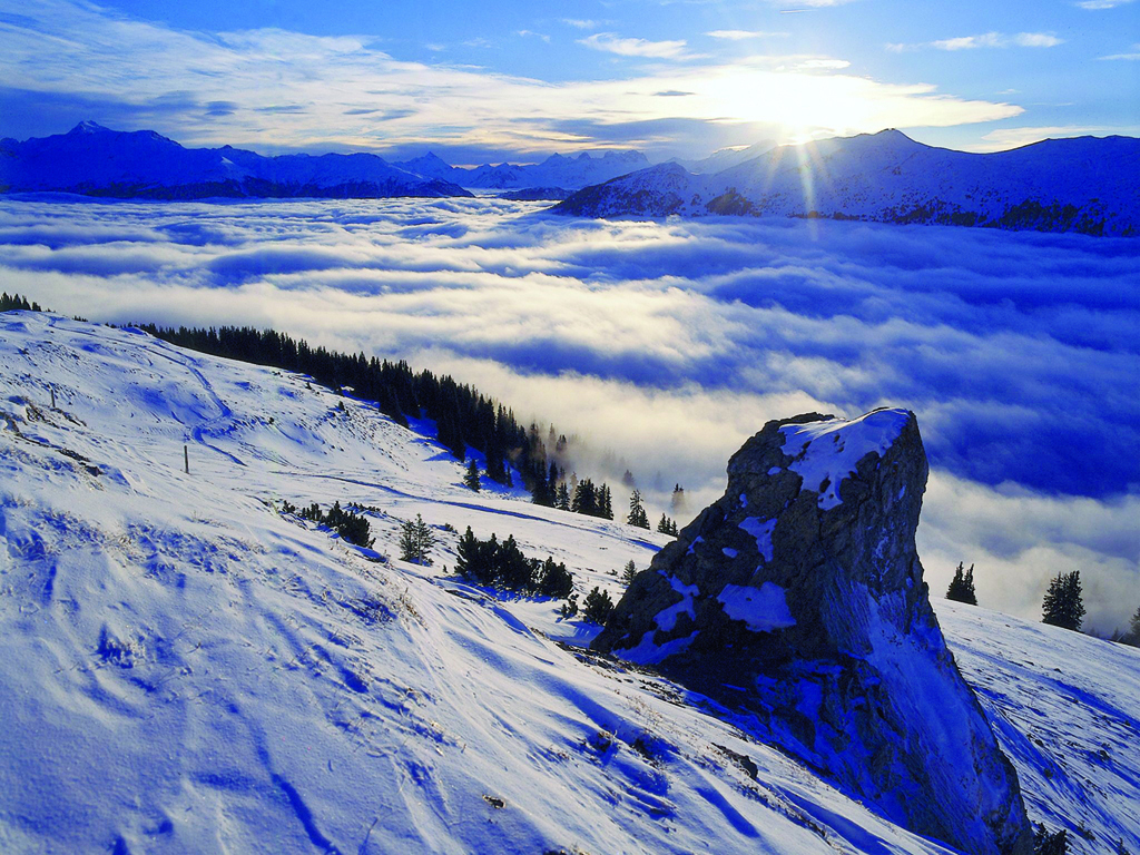 Sonnenuntergang Winter