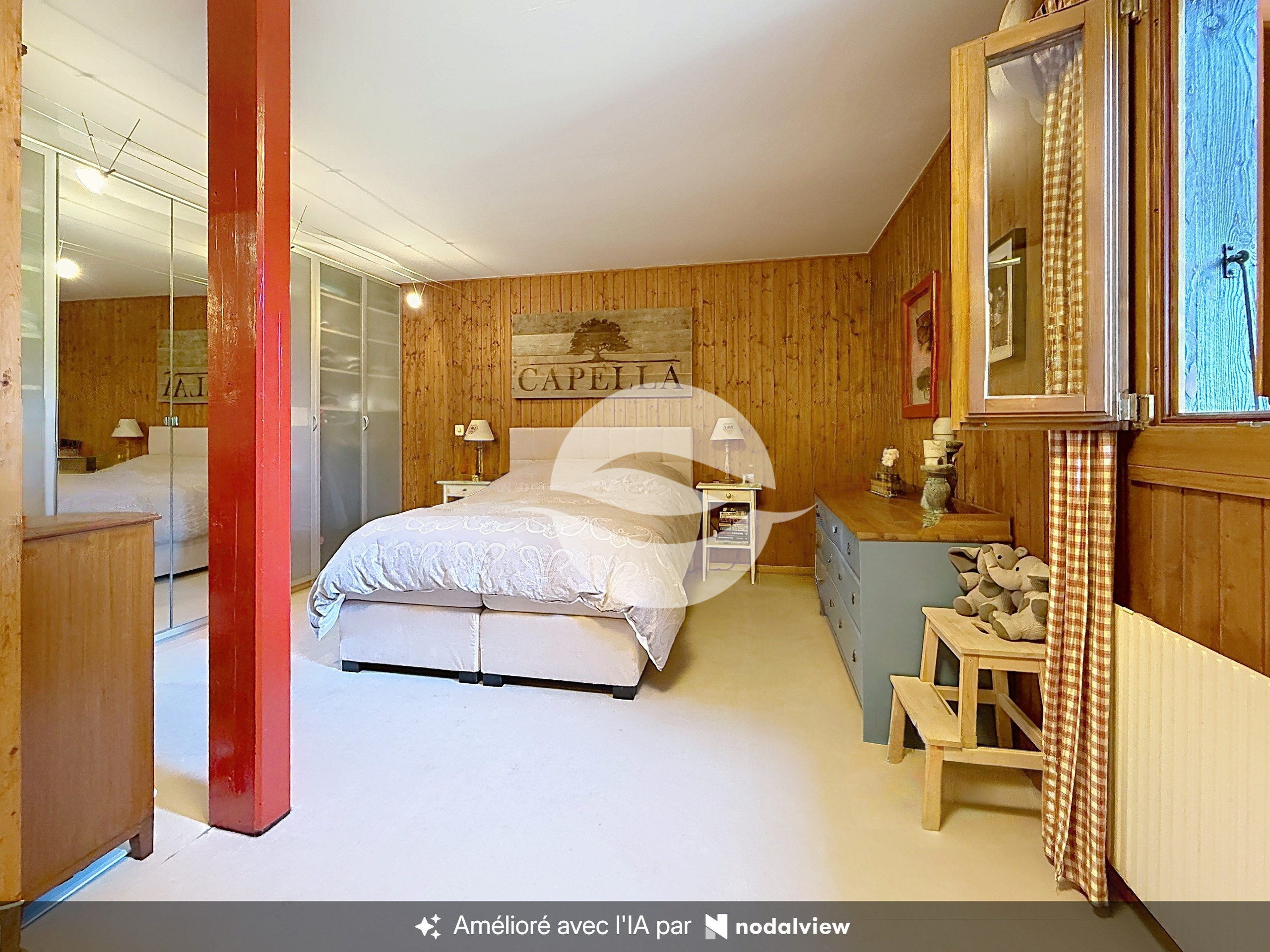 Chambre à coucher avec armoire et salle de bains privée Chambre à coucher avec armoire et salle de bains privée