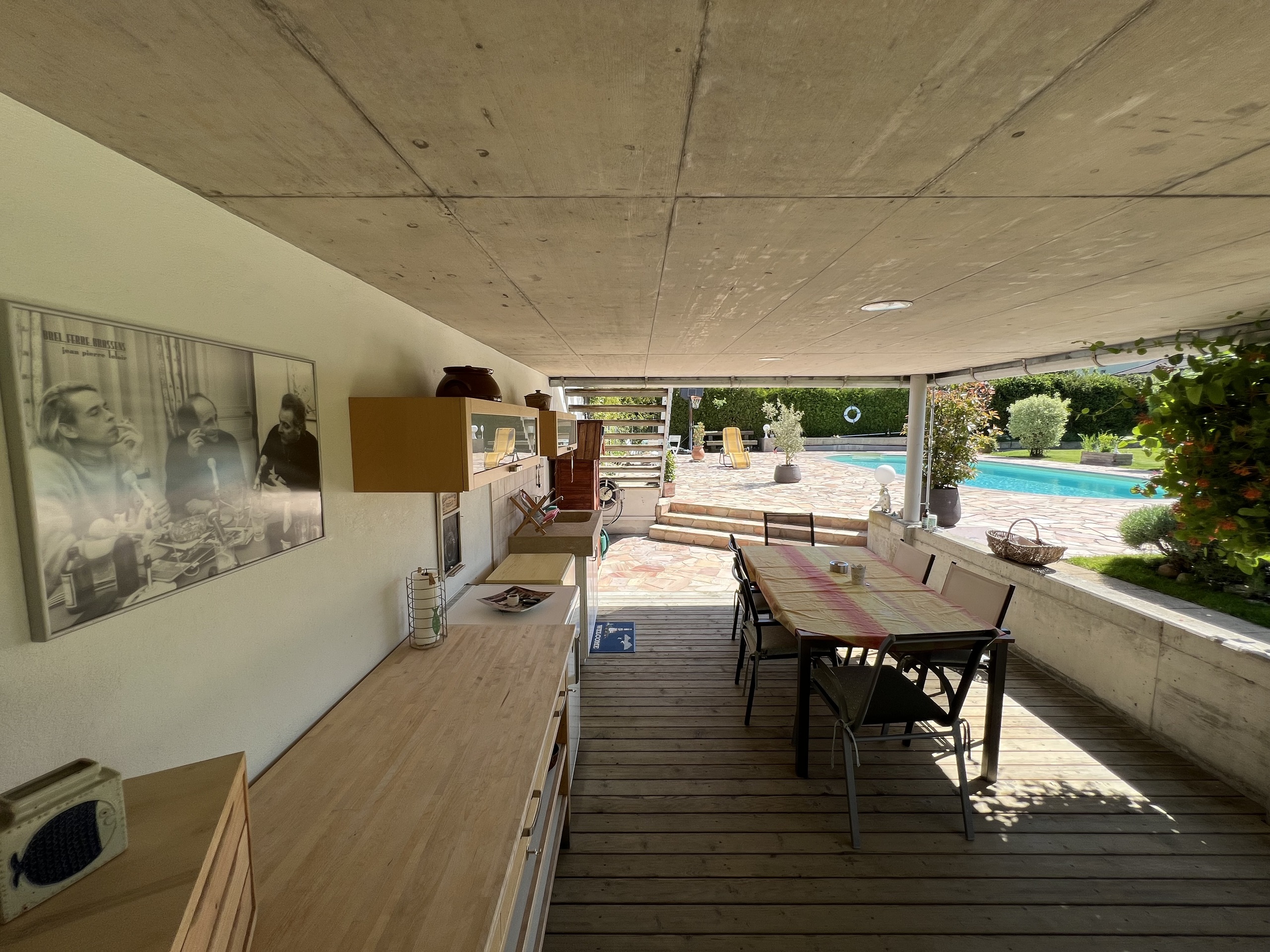 Outdoor terrace with summer kitchen Outdoor terrace with summer kitchen