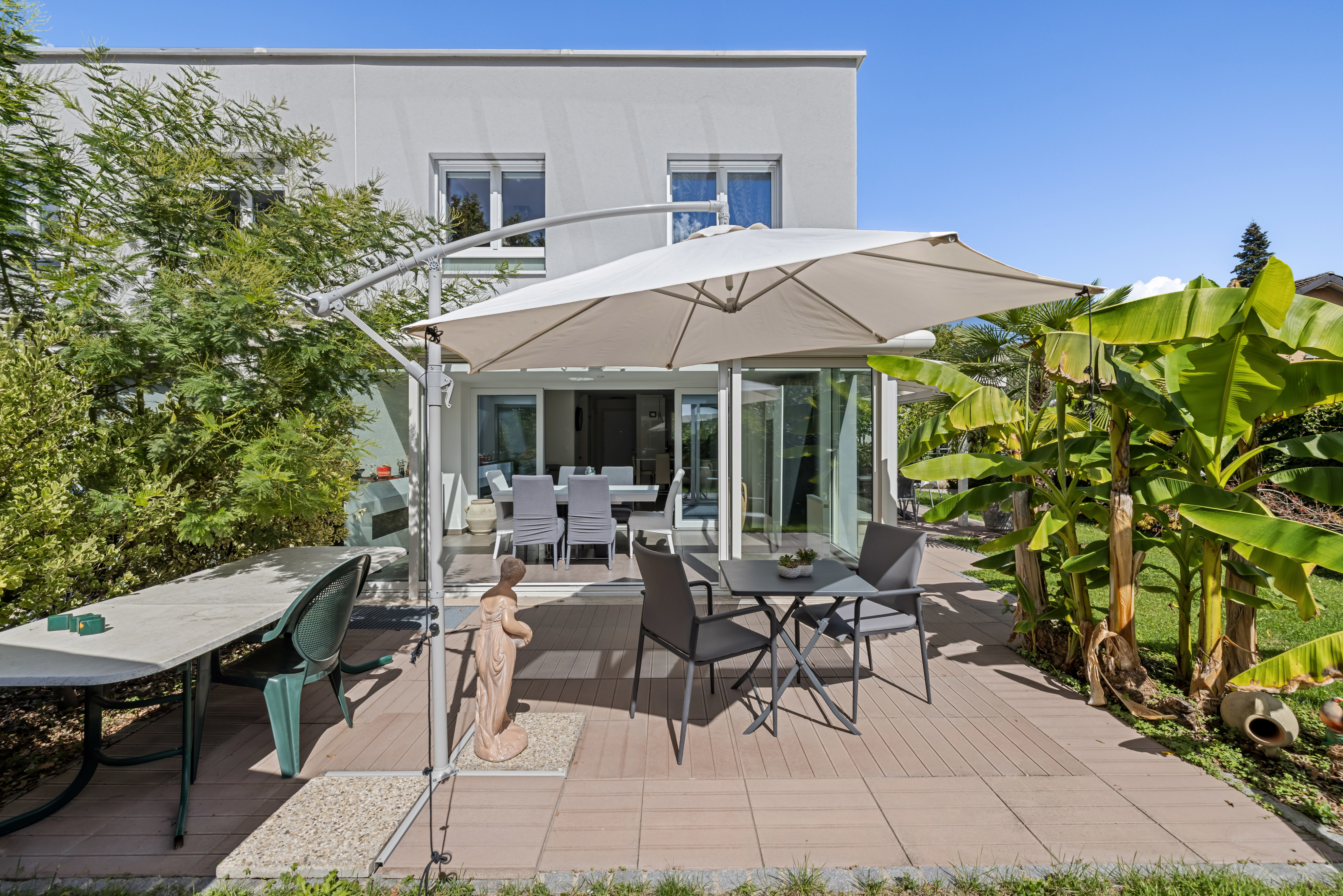 Terrasse avec jardin exotique Terrasse avec jardin exotique