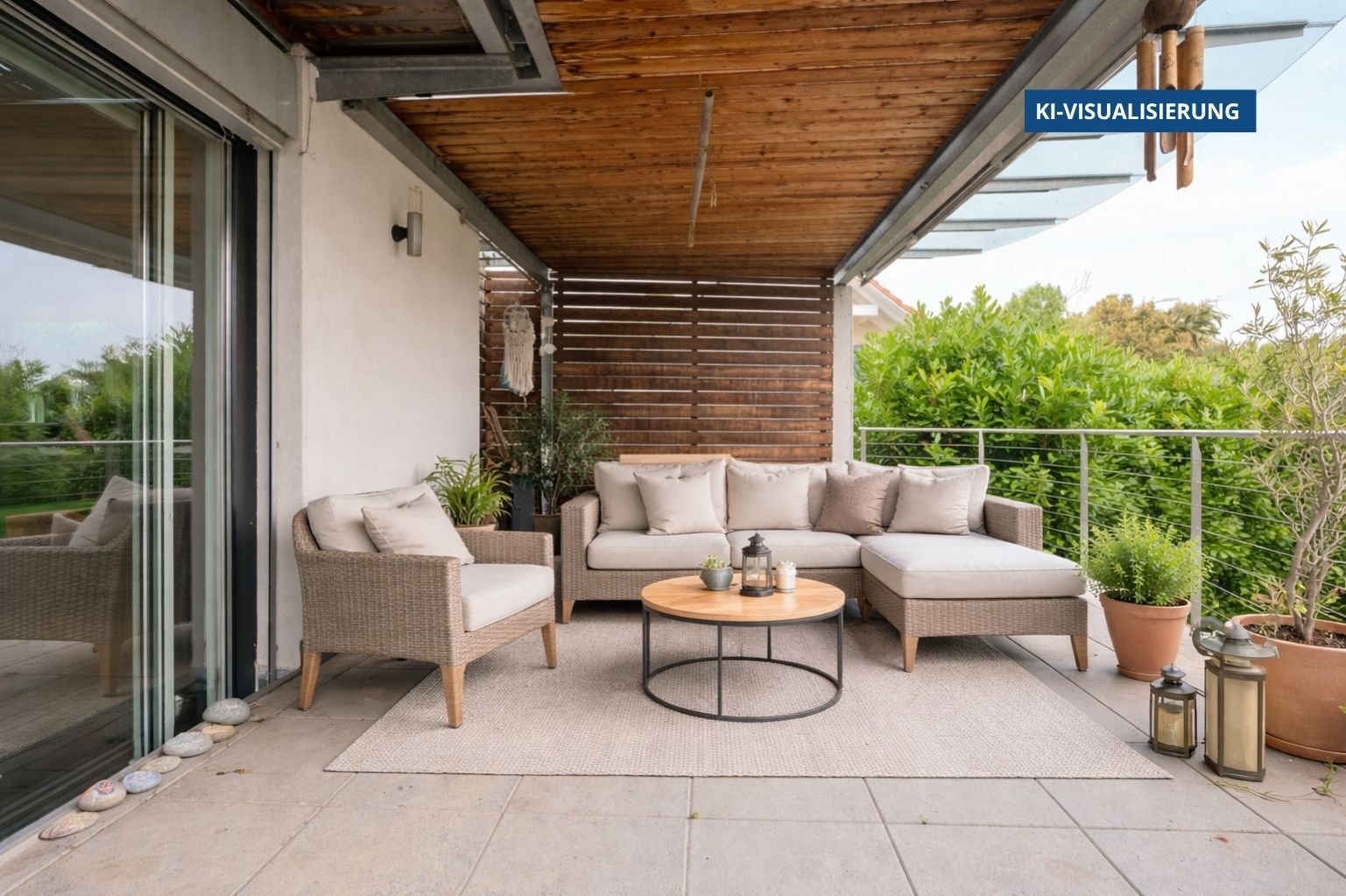Terrasse KI Visualisierung Terrasse KI Visualisierung