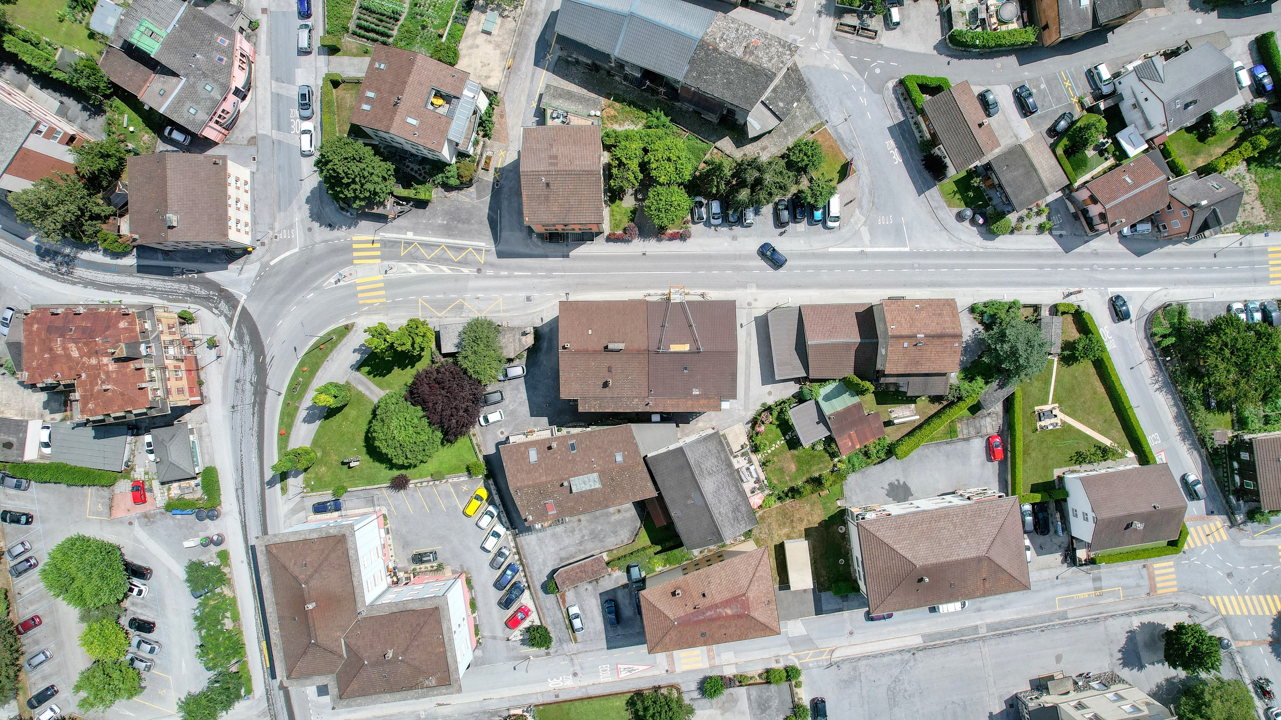 Appartement Chippis - Vue drone Appartement Chippis - Vue drone