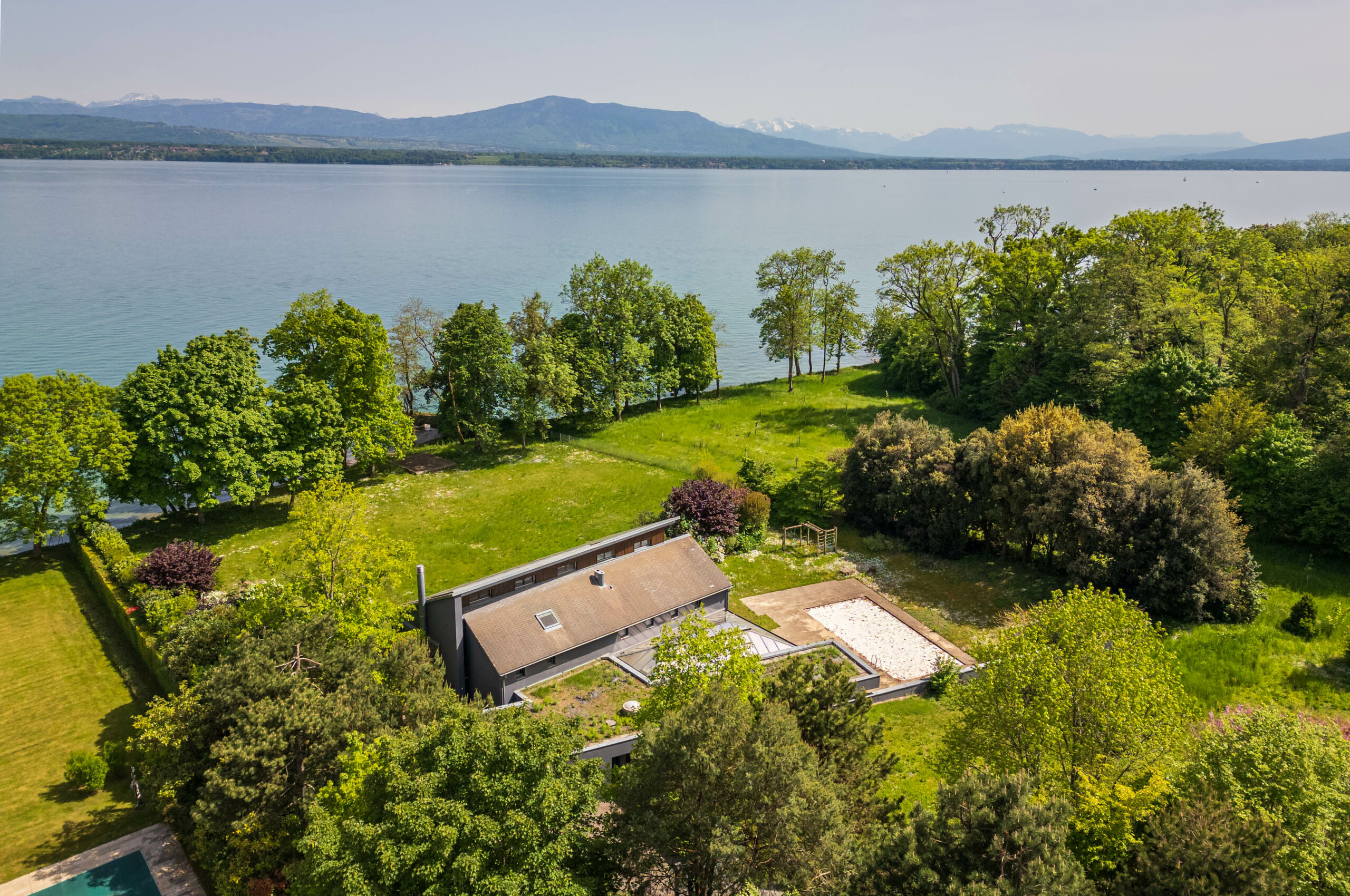 Vue aérienne de la propriété