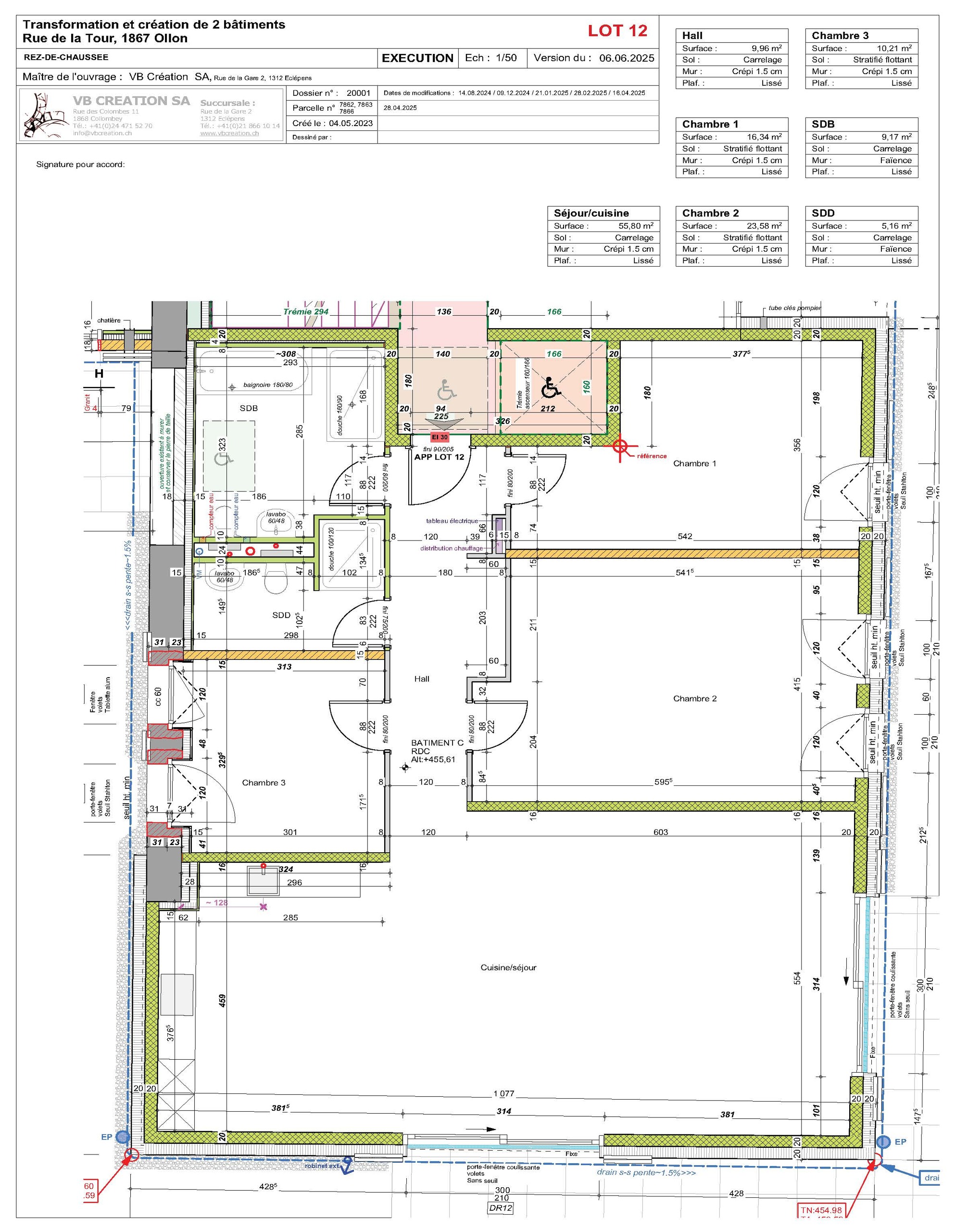 Immosol | Ollon | Plan d'éxecution Immosol | Ollon | Plan d'éxecution