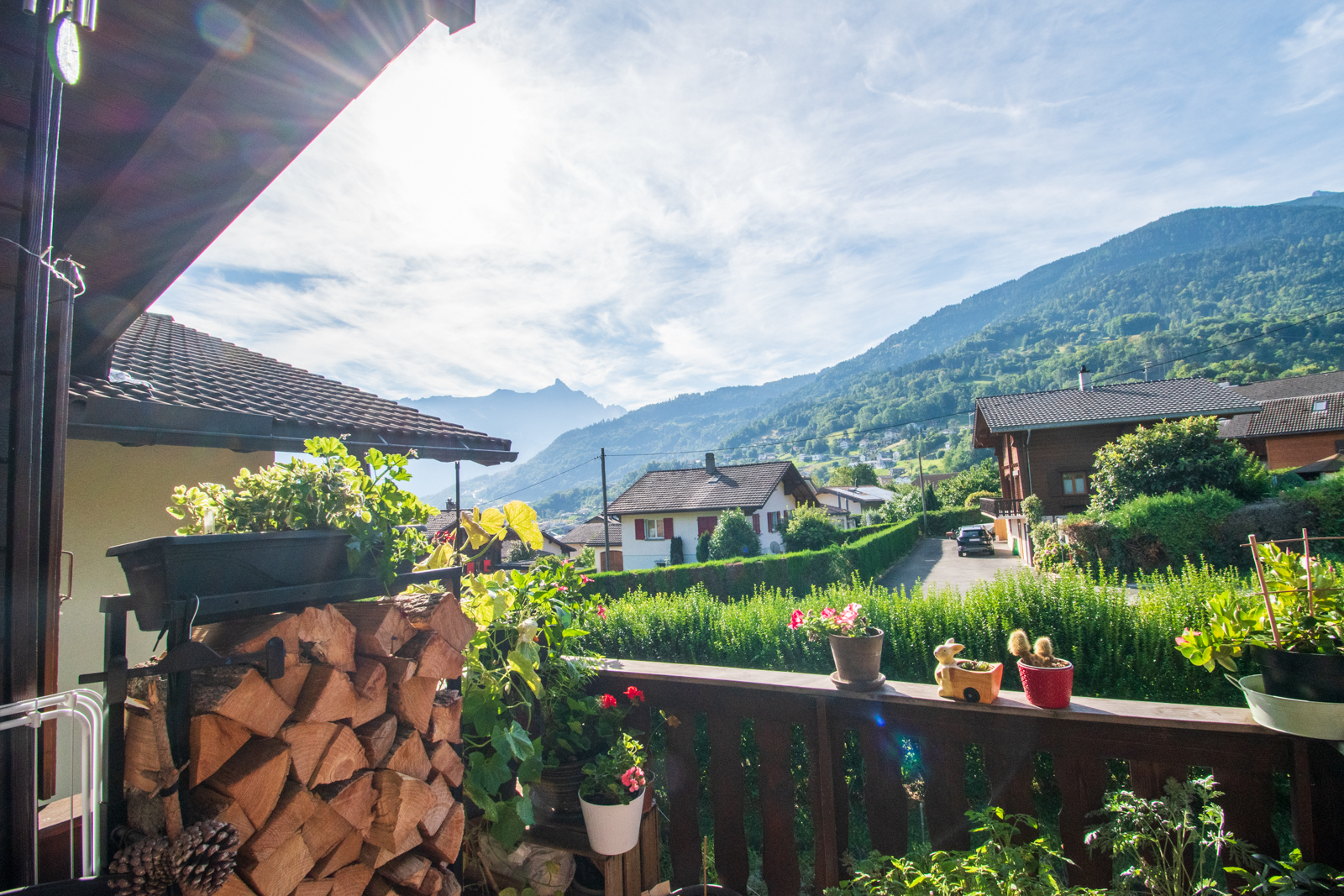 Vue du balcon au sud