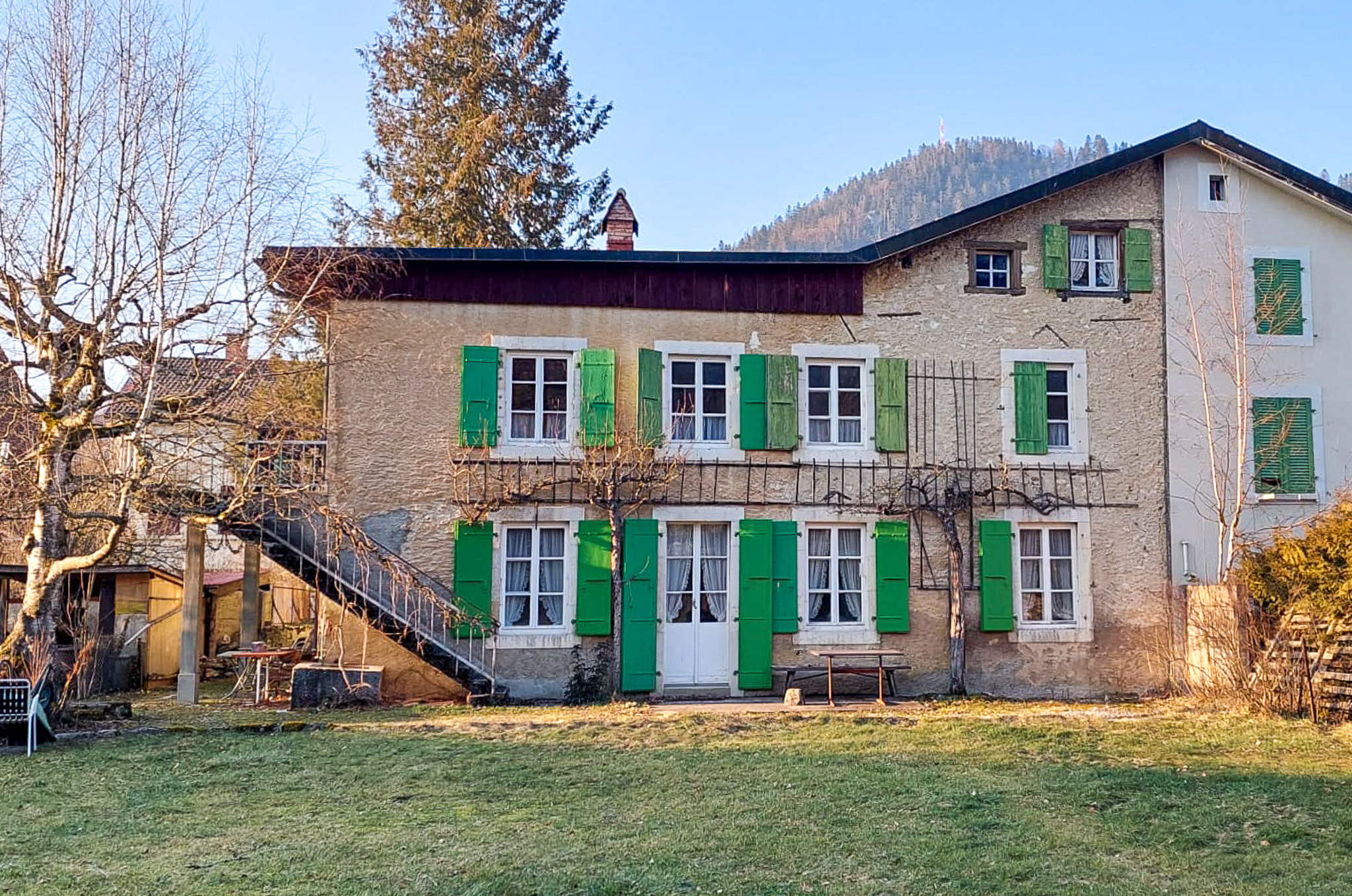 Vue sud de la maison