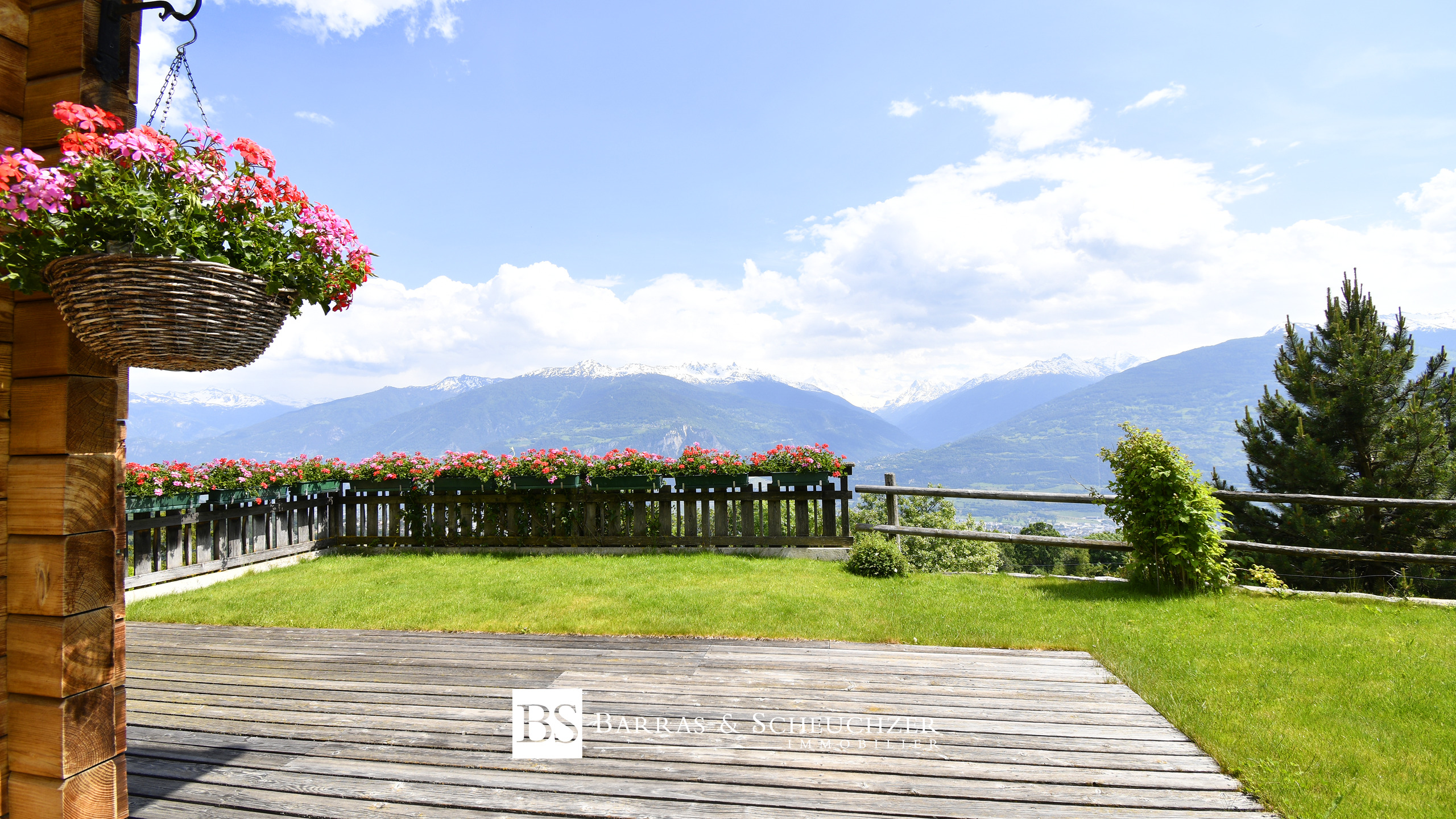 Terrasse - jardin avec vue Sud