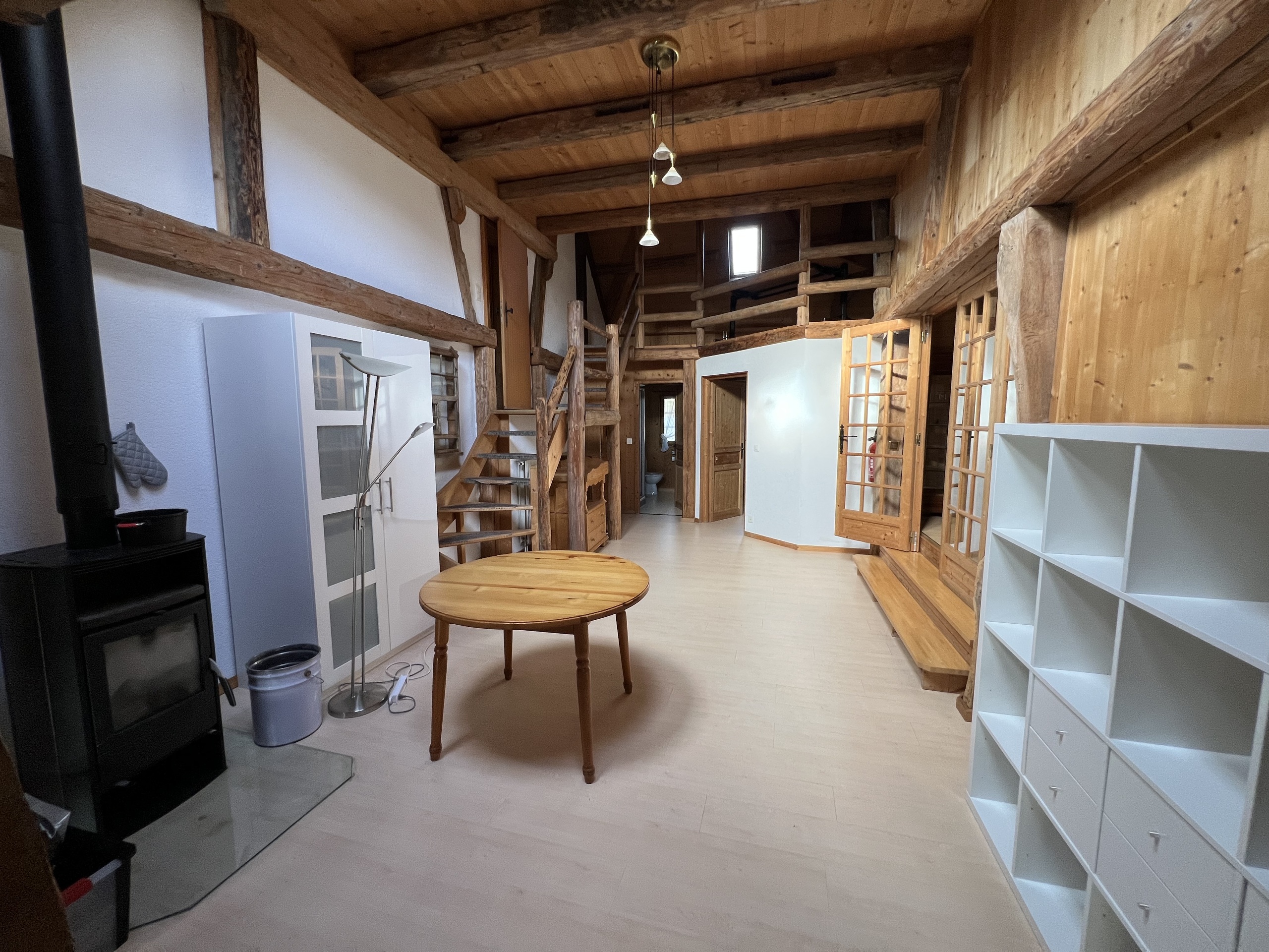 second living room with mezzanine