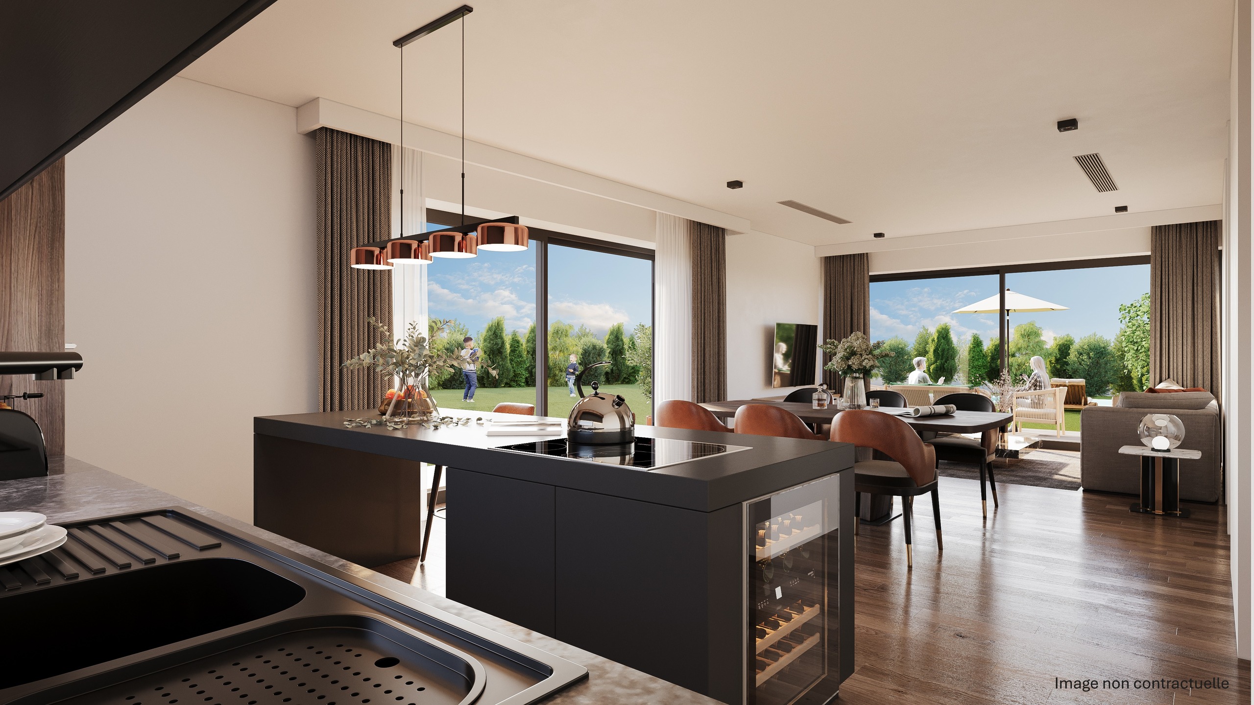 Immosol | Le Mont | Perspective Séjour Immosol | Le Mont | Perspective Séjour