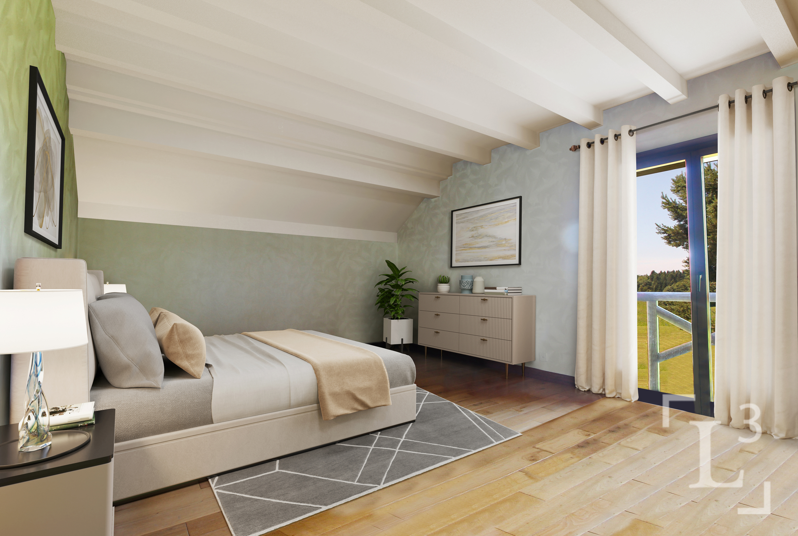 Suite parentale (Homestaging) avec salle de bain Suite parentale (Homestaging) avec salle de bain