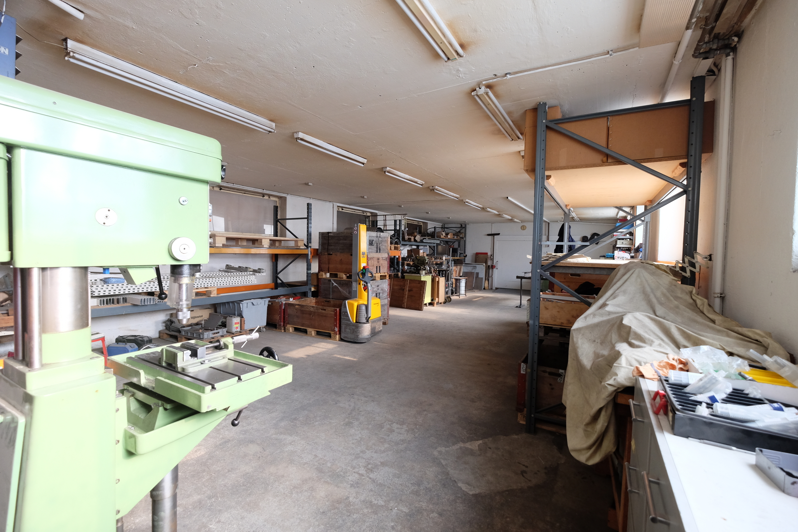 Produktionsraum im Untergeschoss
