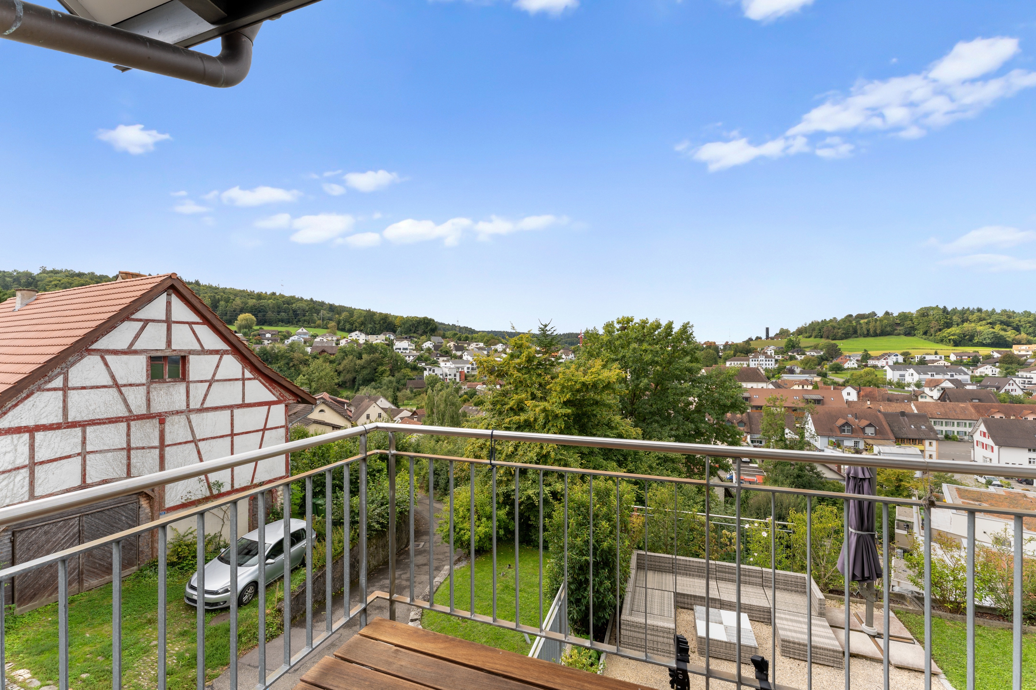 Aussicht von Zimmer II im OG