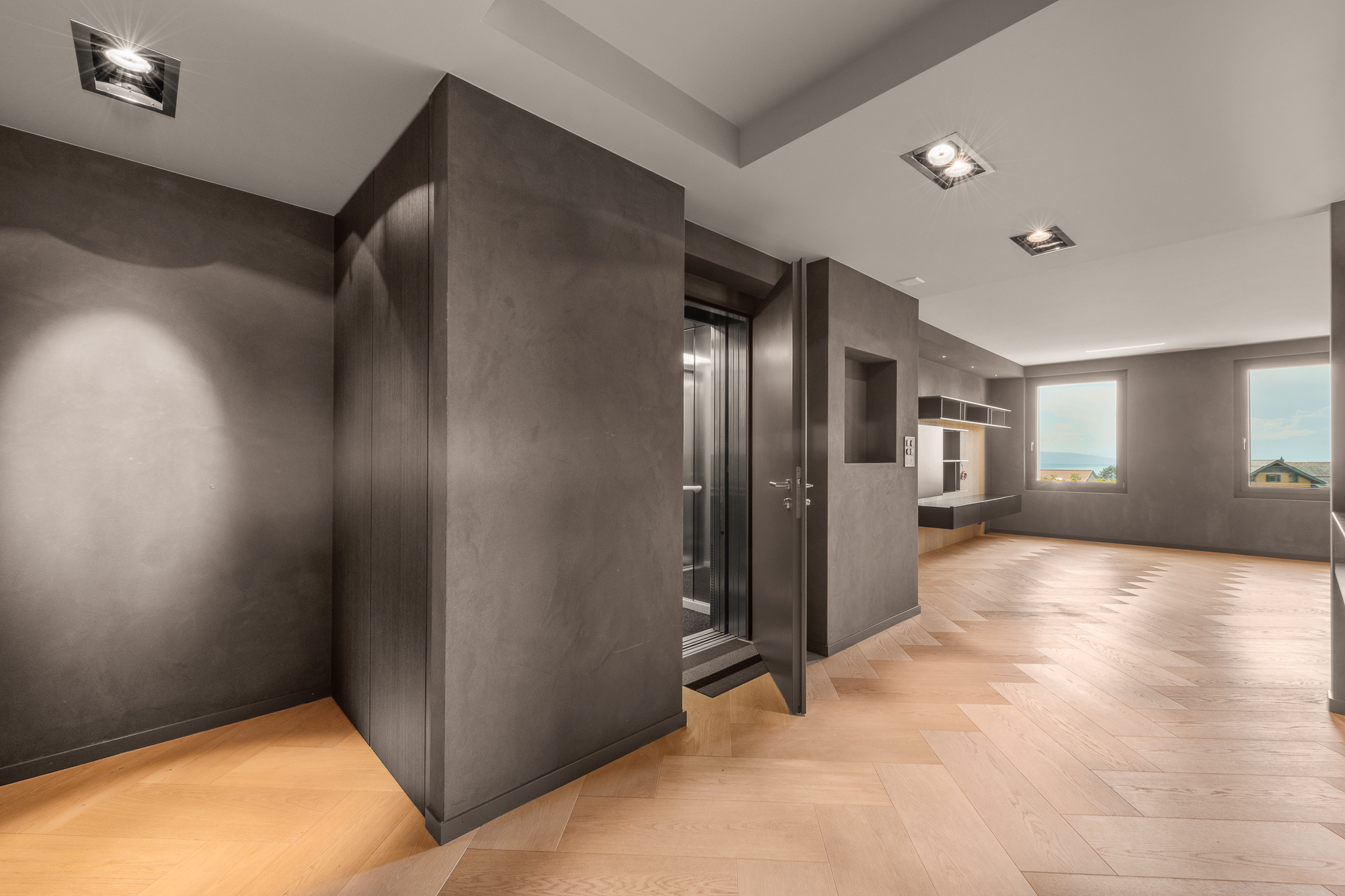 Accès avec ascenseur direct au logement Accès avec ascenseur direct au logement