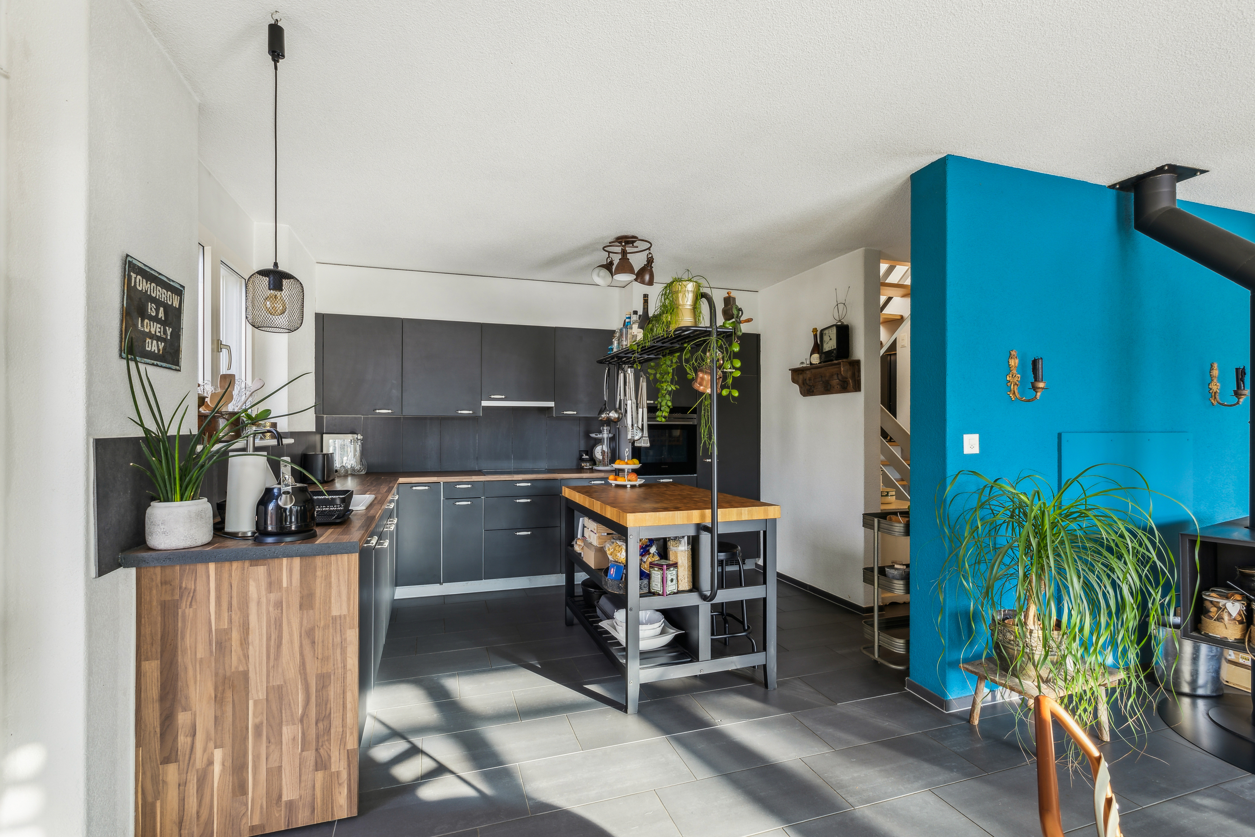 Ausgestattete Küche