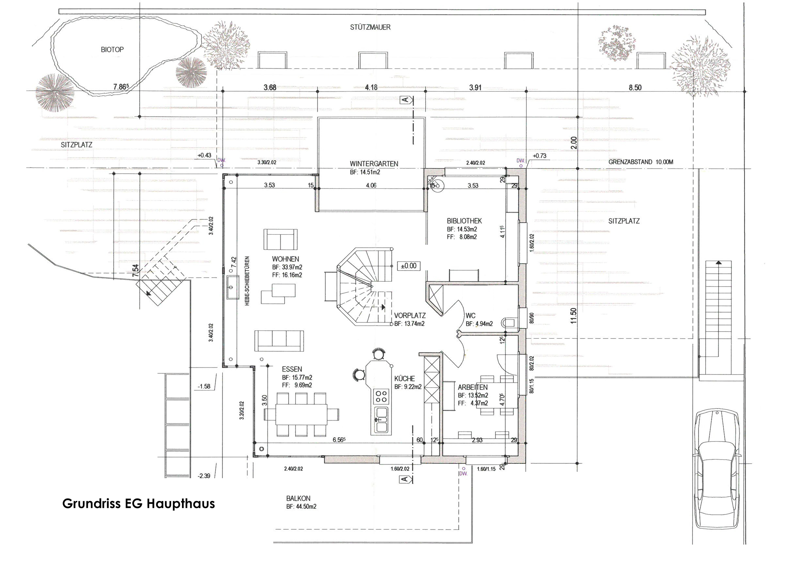 Grundriss EG Haupthaus Grundriss EG Haupthaus