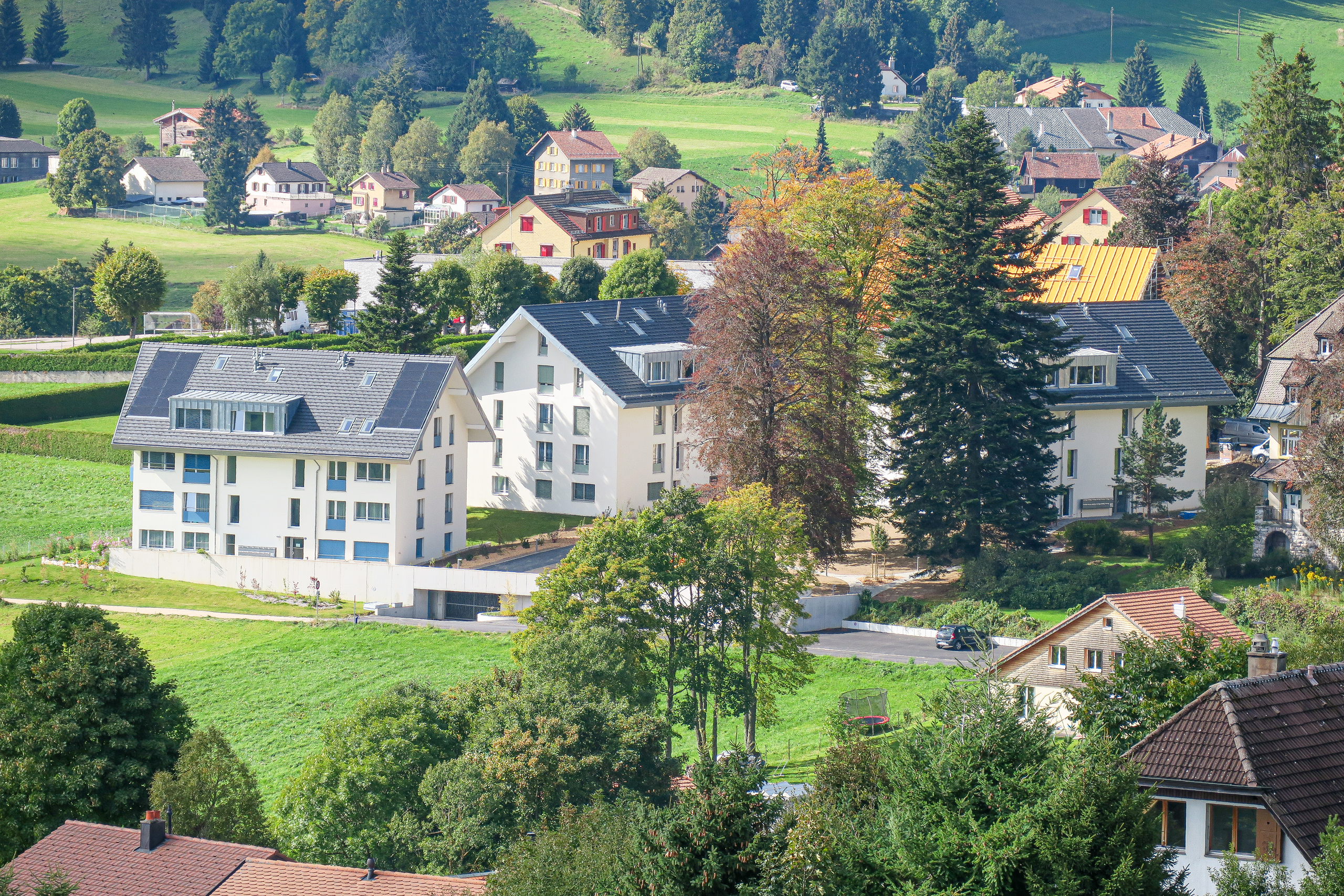 Vue éloignée de la résidence