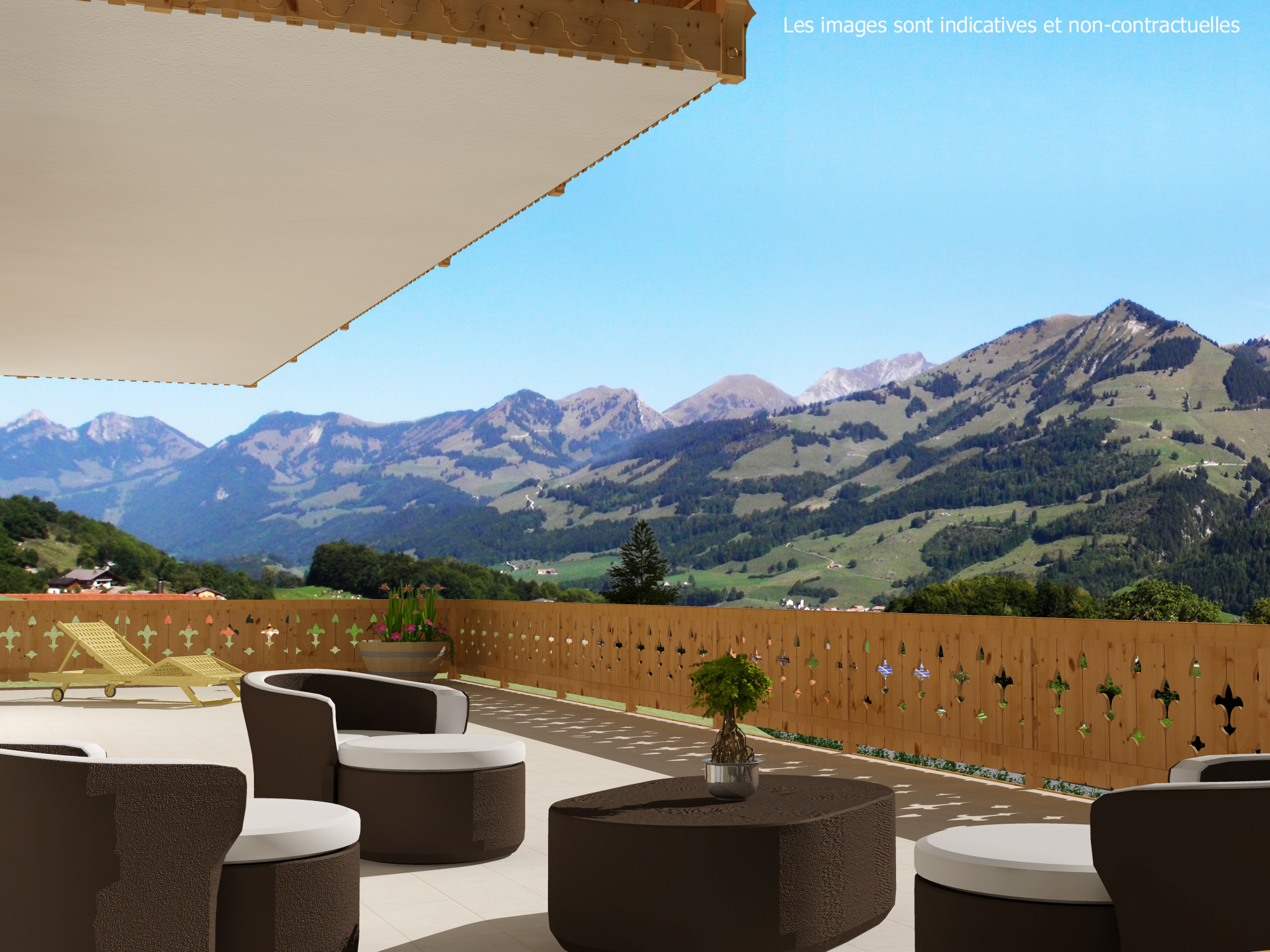 Vue imprenable depuis le balcon