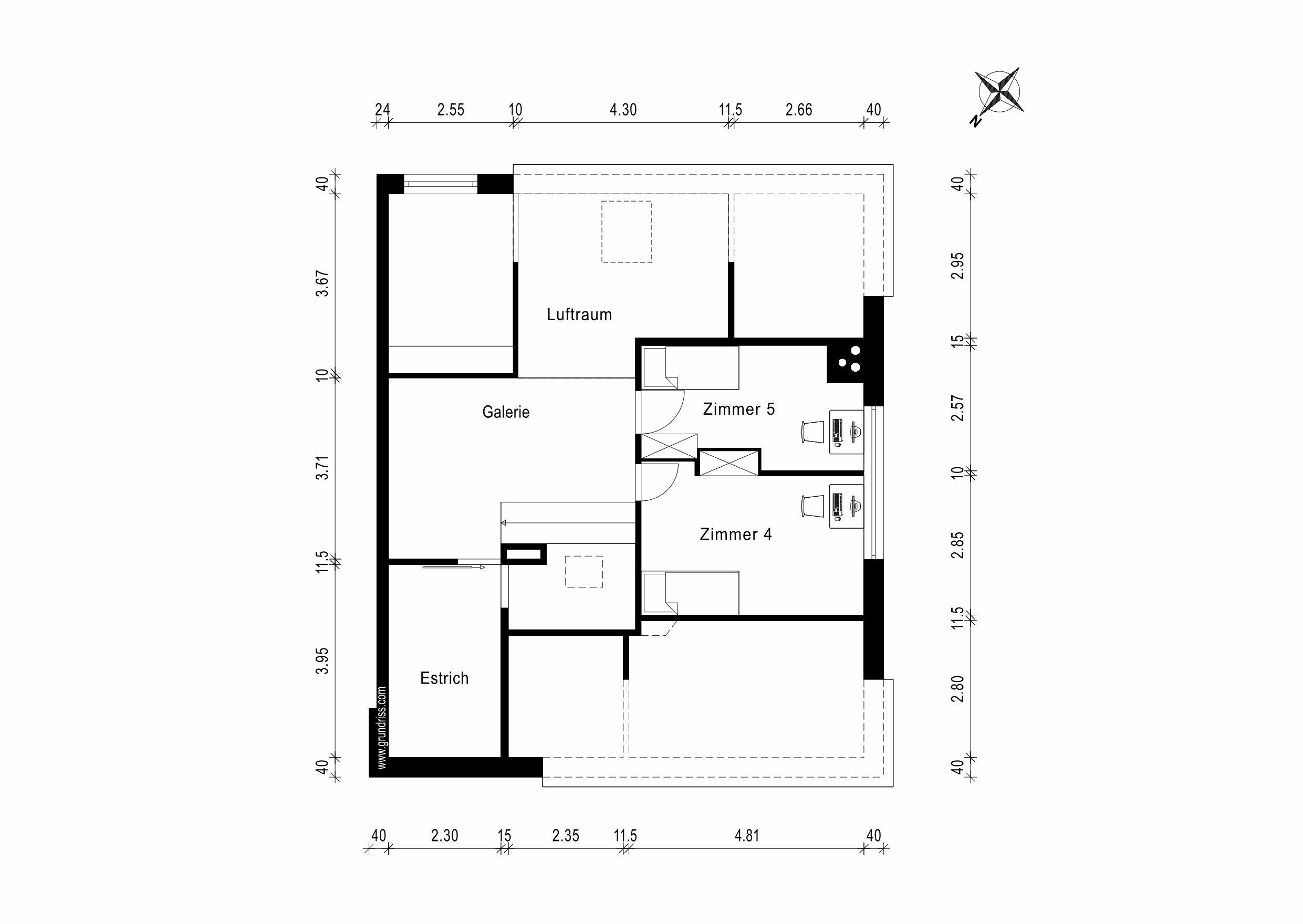 Grundriss Galeriegeschoss Grundriss Galeriegeschoss