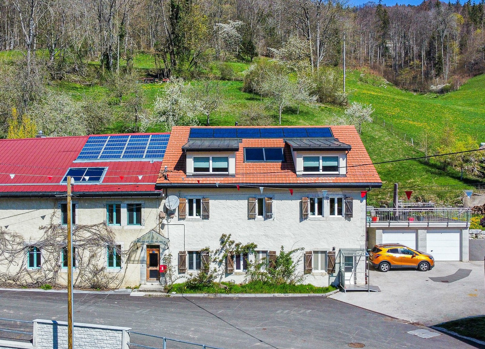 Vue aérienne de la maison Vue aérienne de la maison